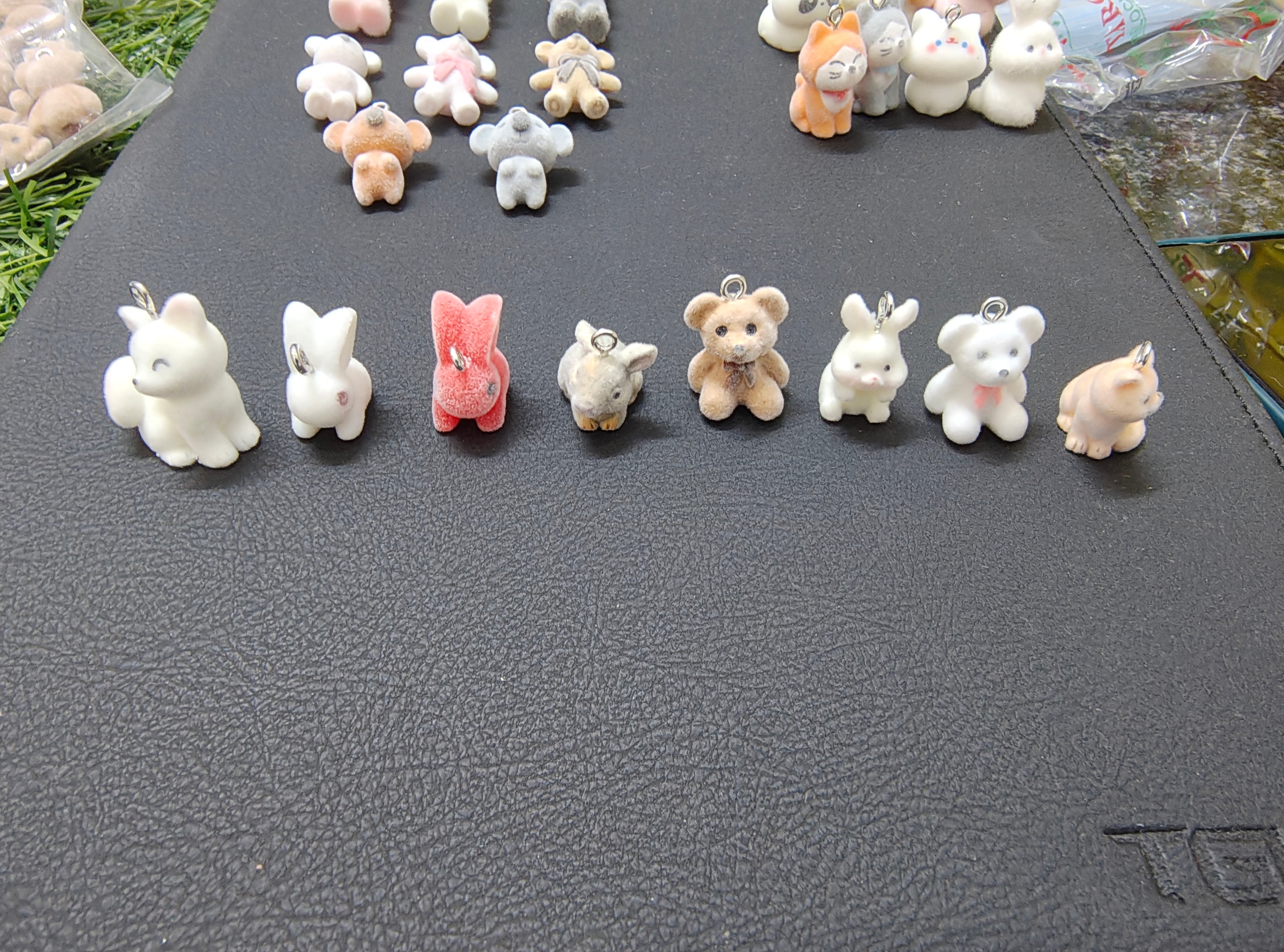 Acrylic/ magnet/ fur charms