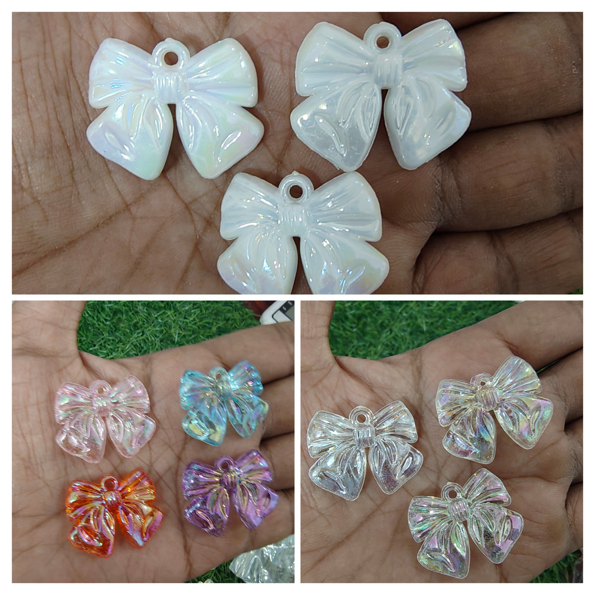 Acrylic bow beads 102 (AB2036)
