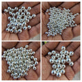 Silver acrylic cc beads (AB2033)