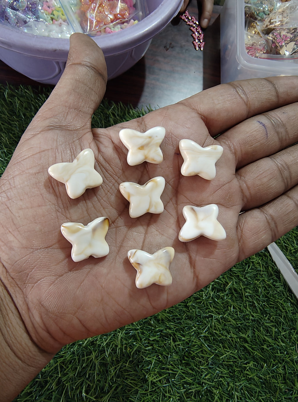 Acrylic marble shade butterfly