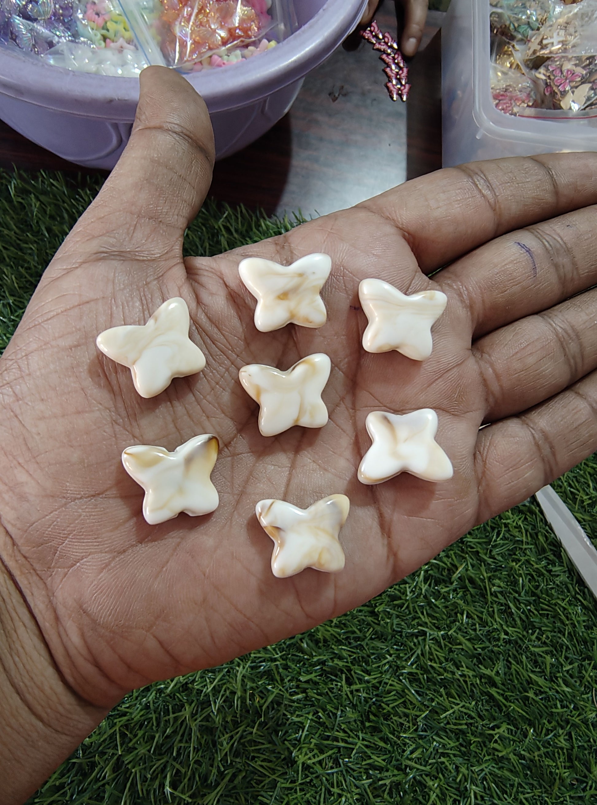Acrylic marble shade butterfly