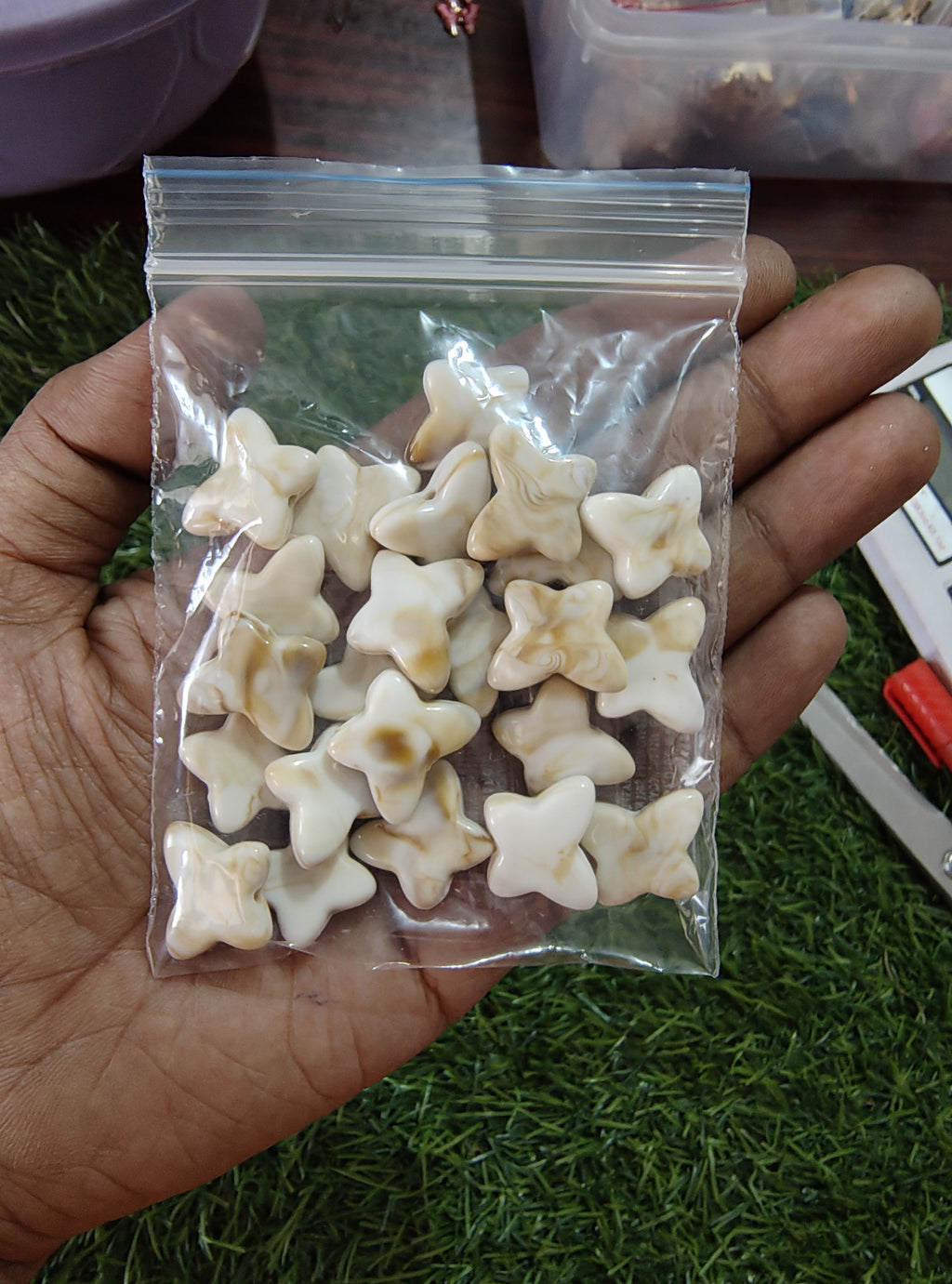 Acrylic marble shade butterfly