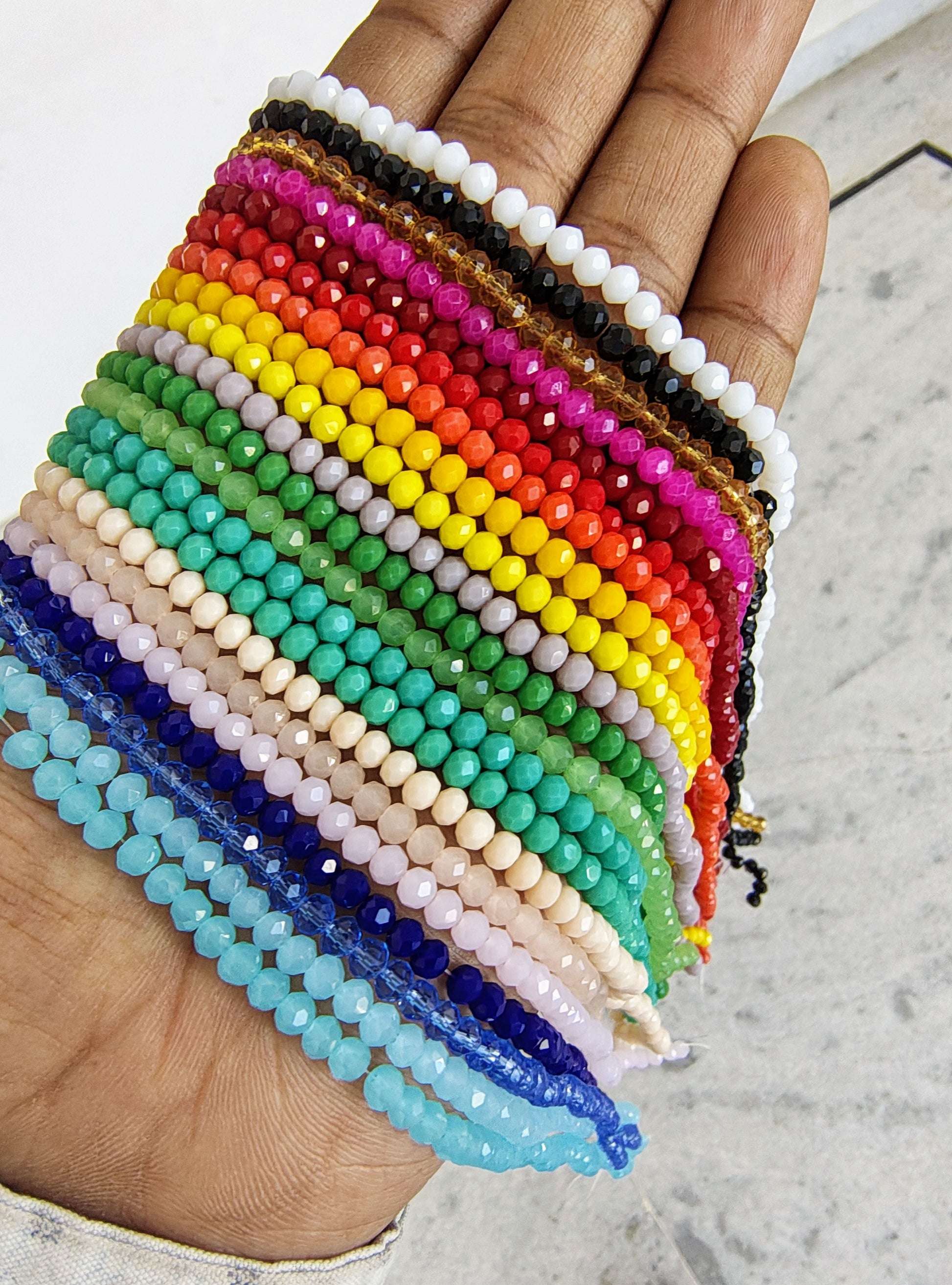 4mm glass crystal beads