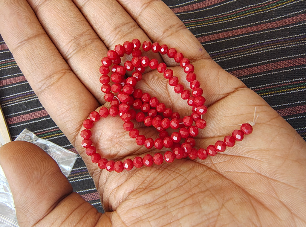 4mm glass crystal beads