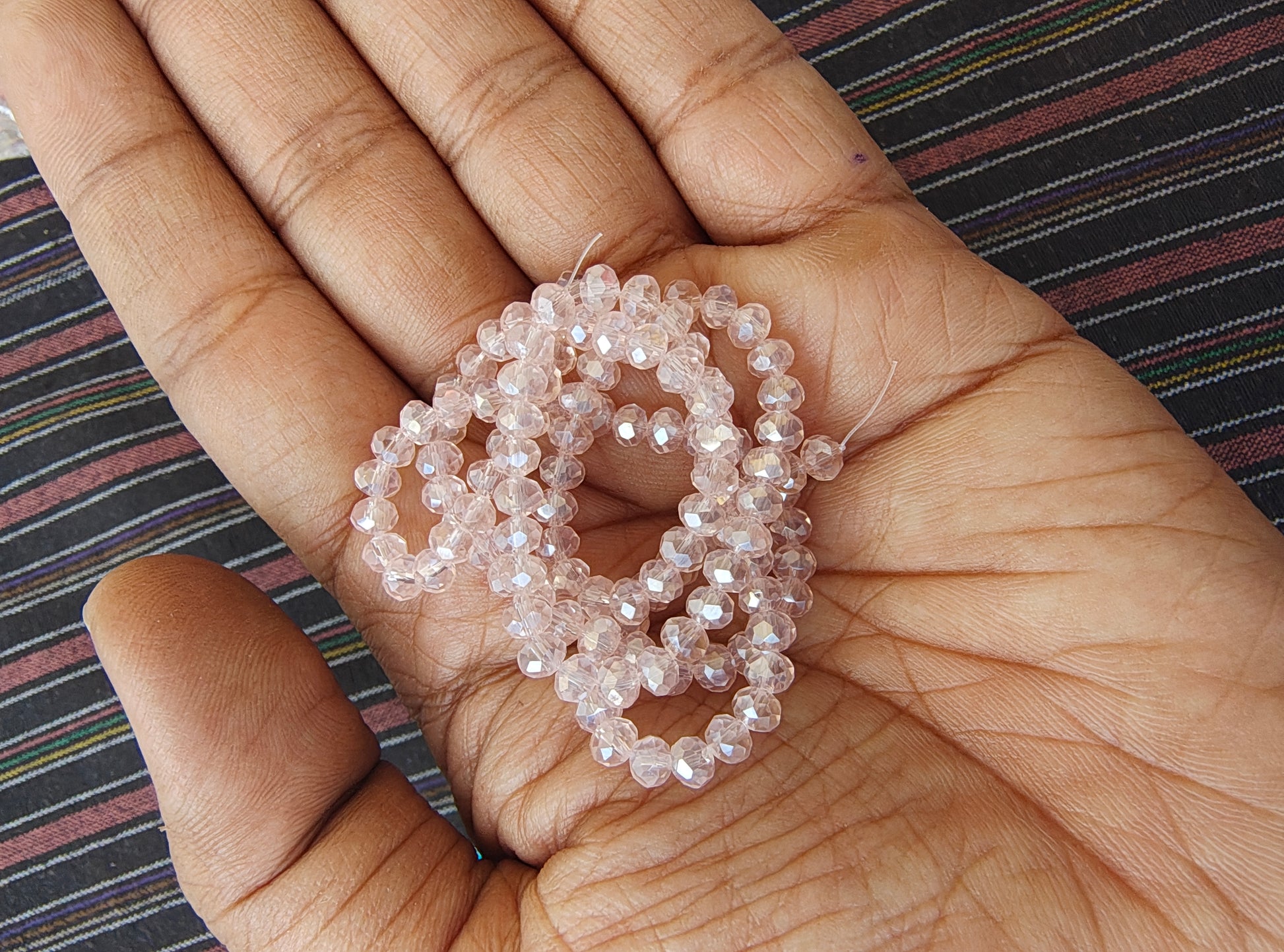 4mm Rainbow glass crystal beads