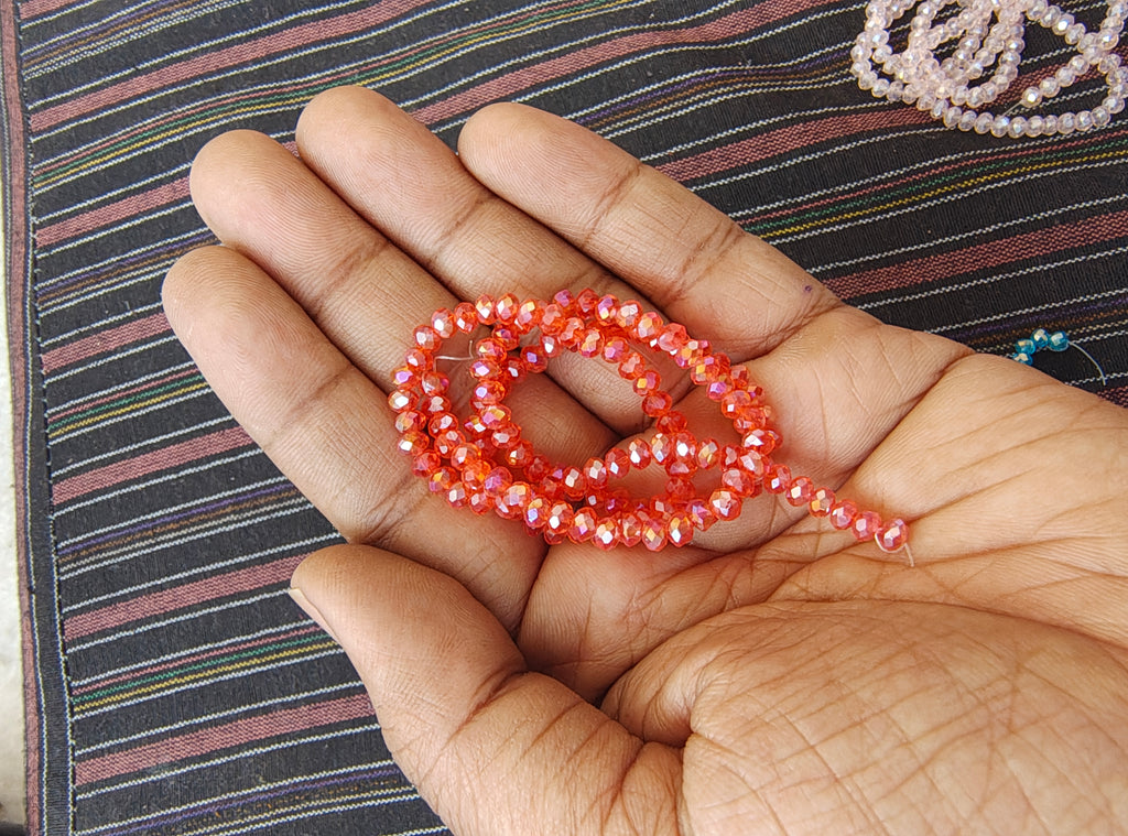 4mm Rainbow glass crystal beads