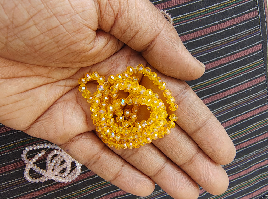 4mm Rainbow glass crystal beads