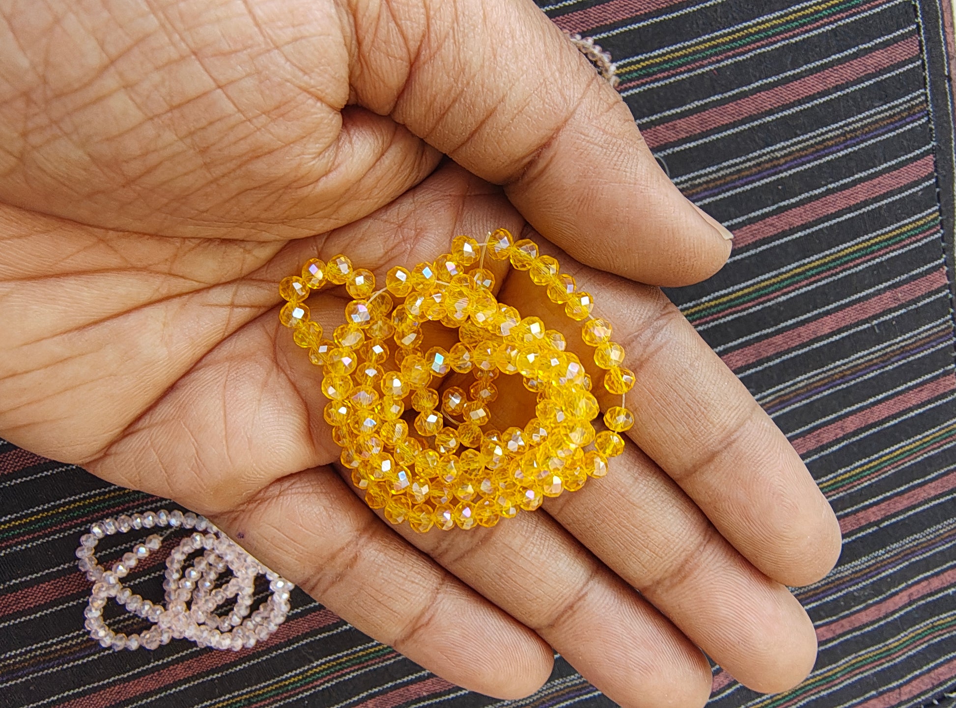 4mm Rainbow glass crystal beads