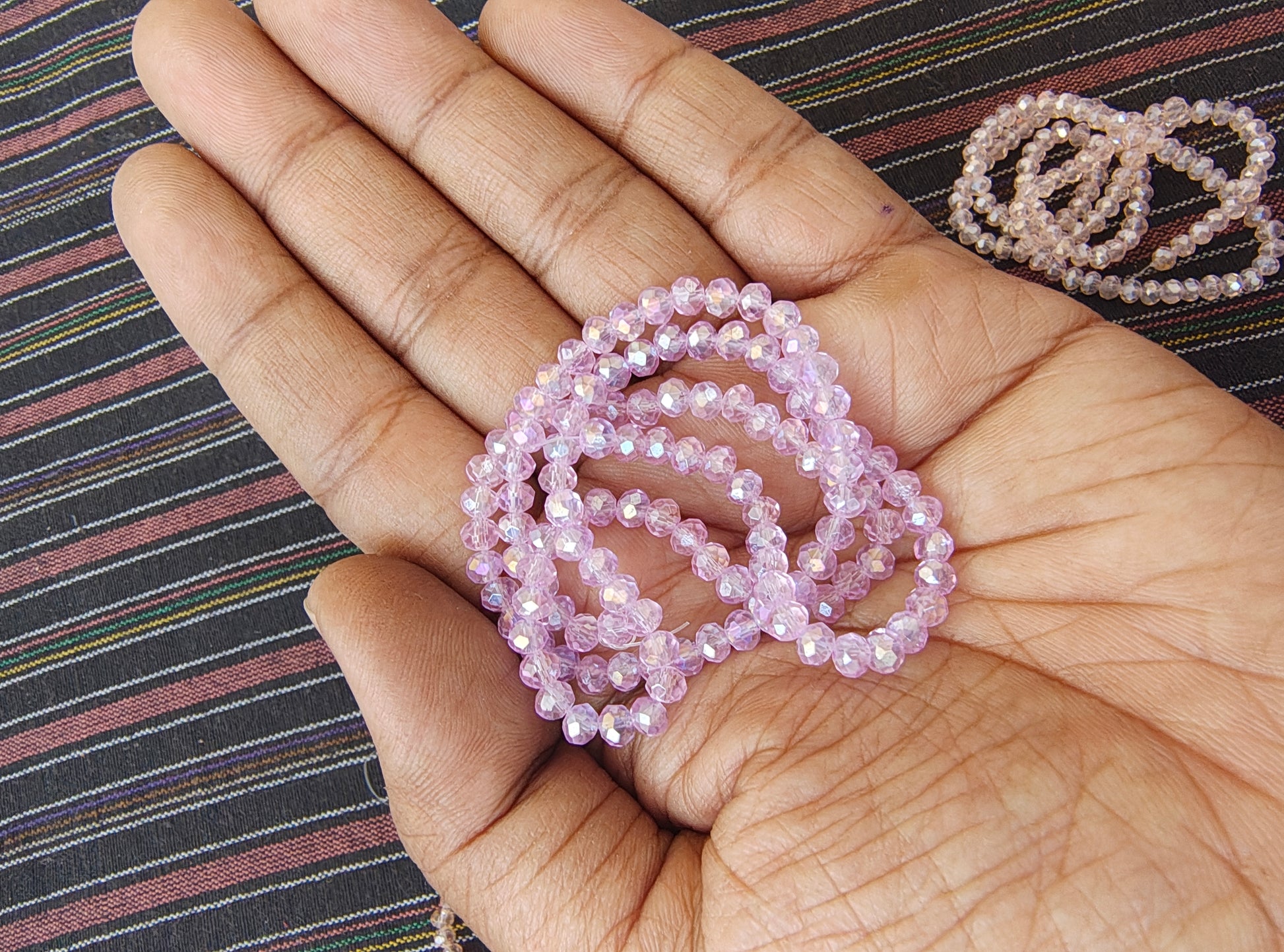 4mm Rainbow glass crystal beads