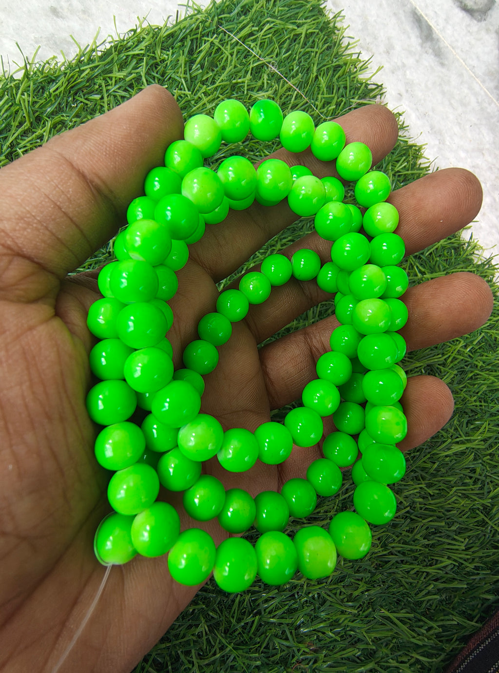 8mm coated glass beads