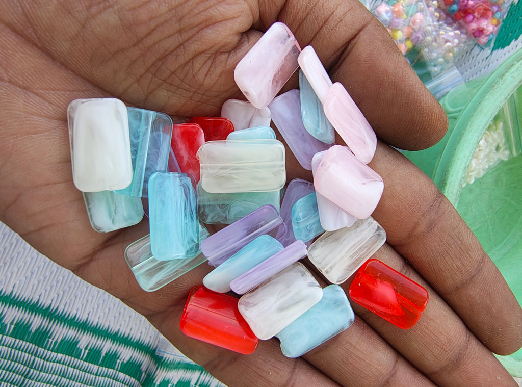 Acrylic soap beads