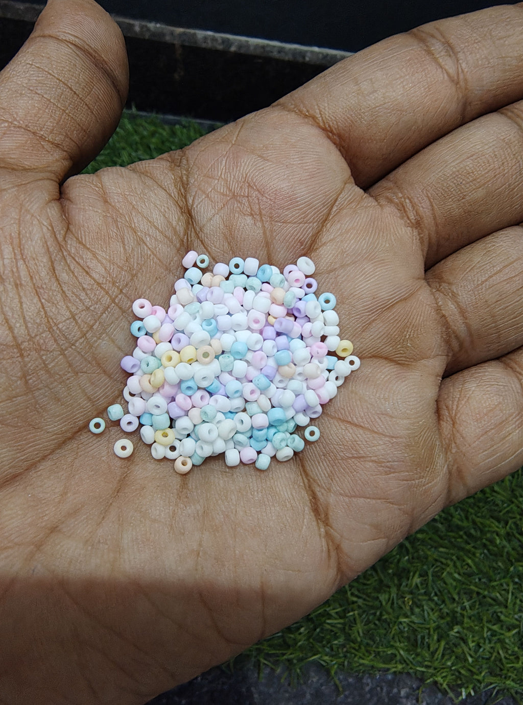 Pastel seed beads
