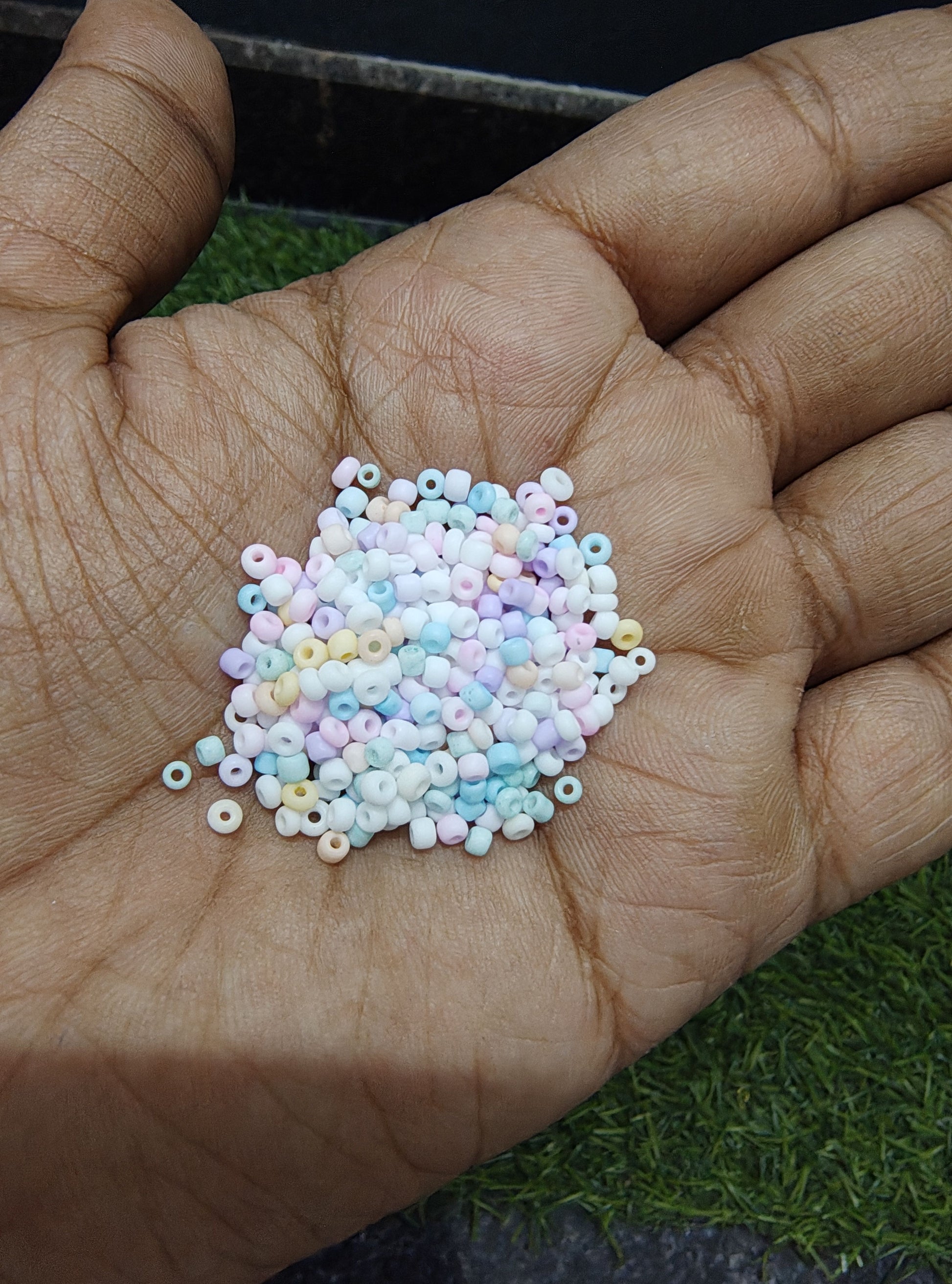 Pastel seed beads