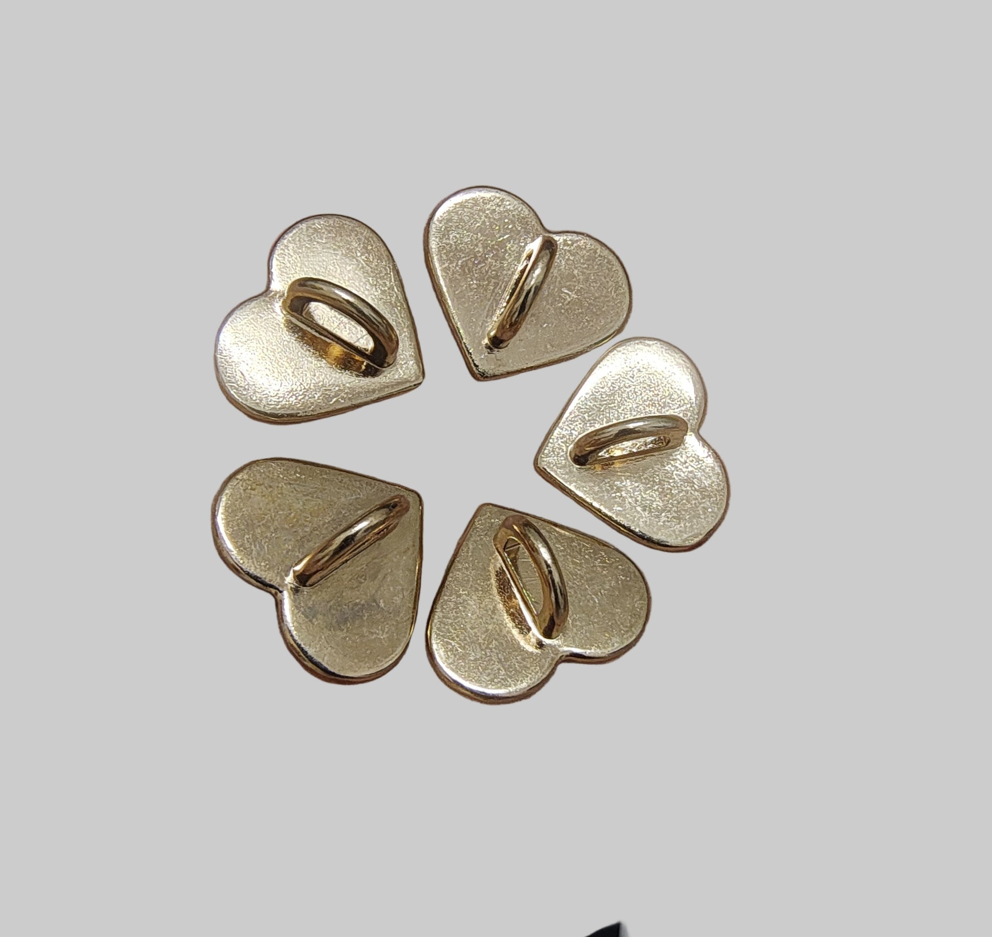 Heart shape phone cover hook silver/ golden