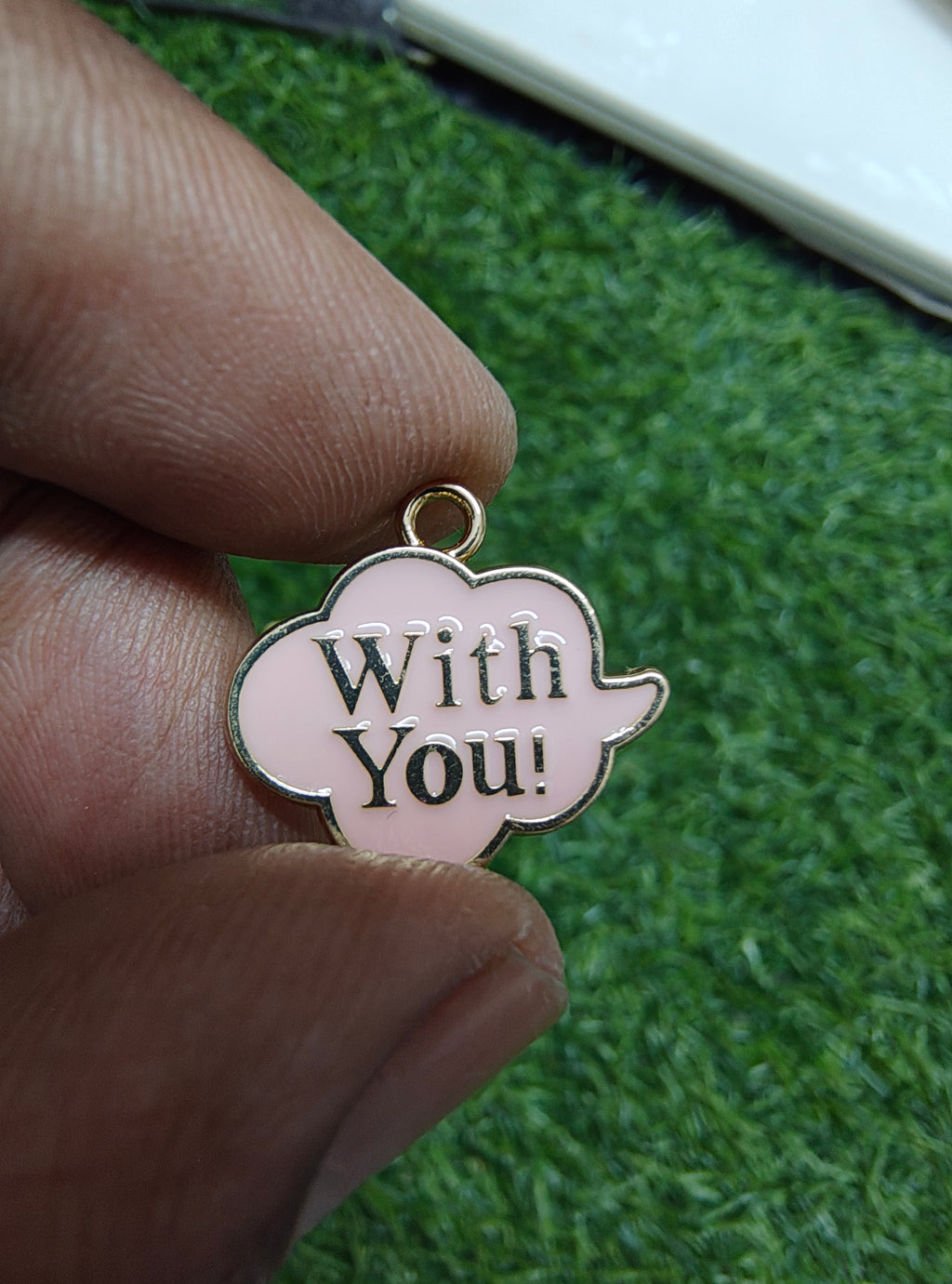 "With you" enamal charm