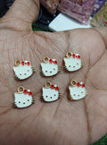 Kitty charm with red bow ( EC1015 )