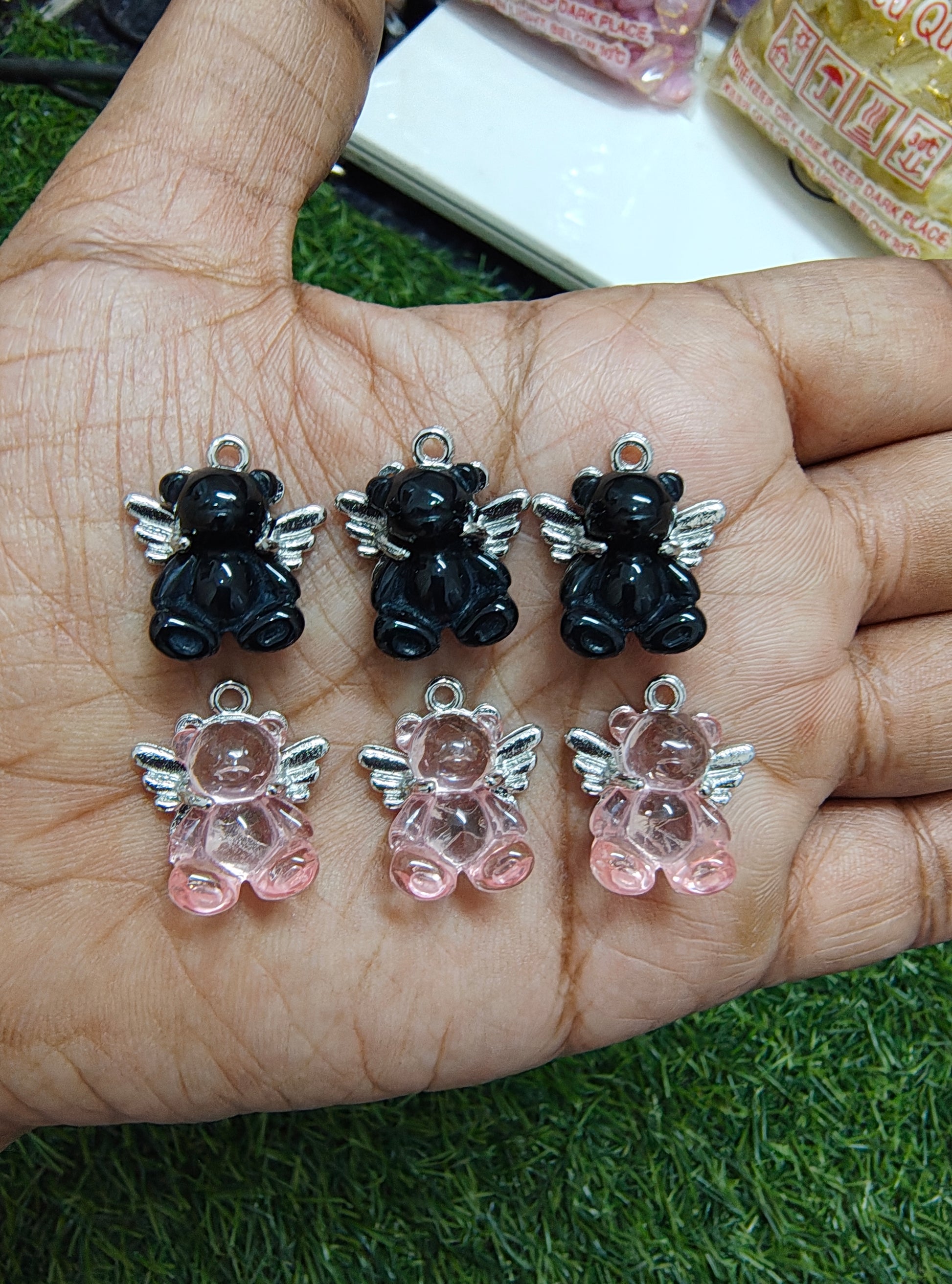 Taddy charm with wings