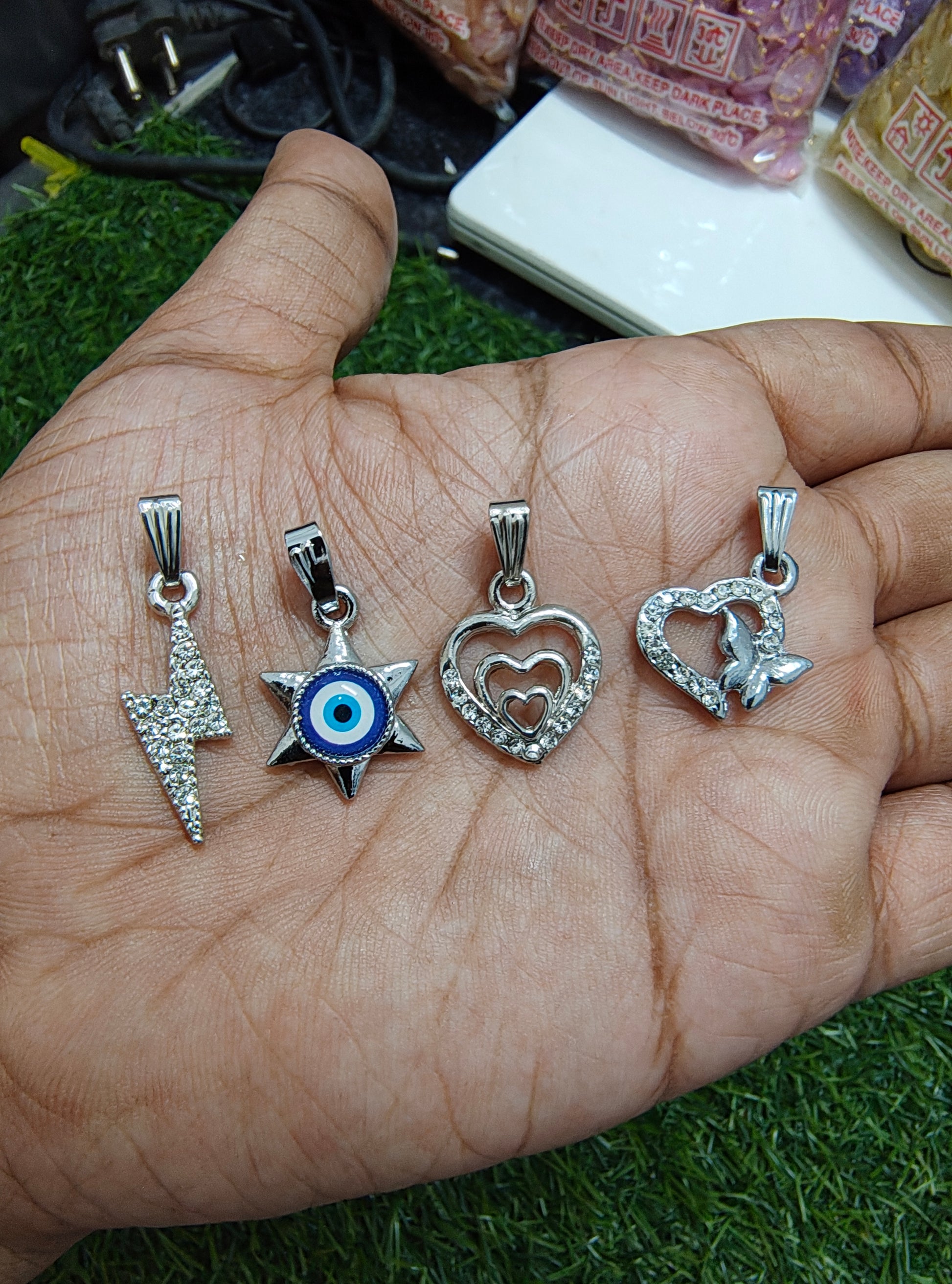 Different design stone charm