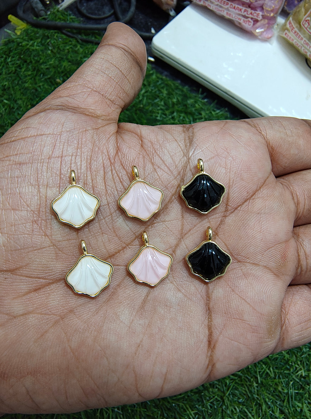 Premium quality shell charm