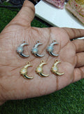 Premium quality moon charm with star stone ( PC2011)