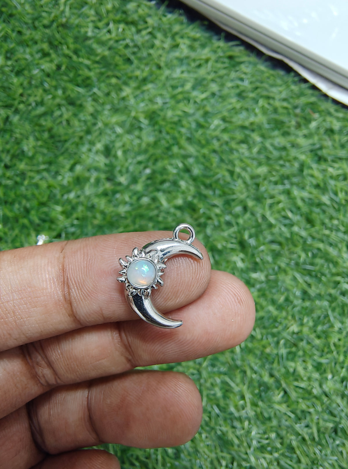 Premium quality moon charm with star stone ( PC2011)