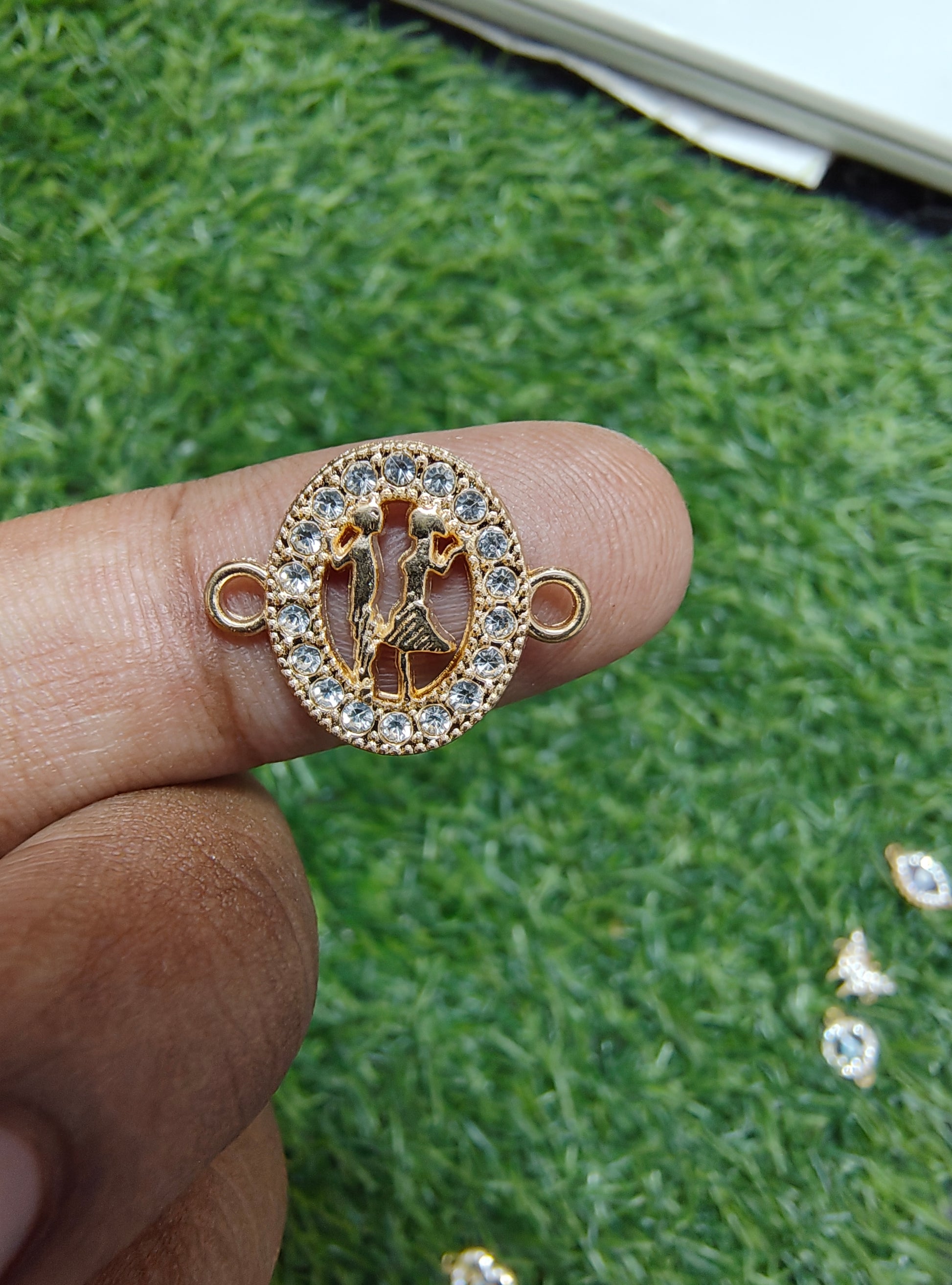 Different design stone charm connector 2