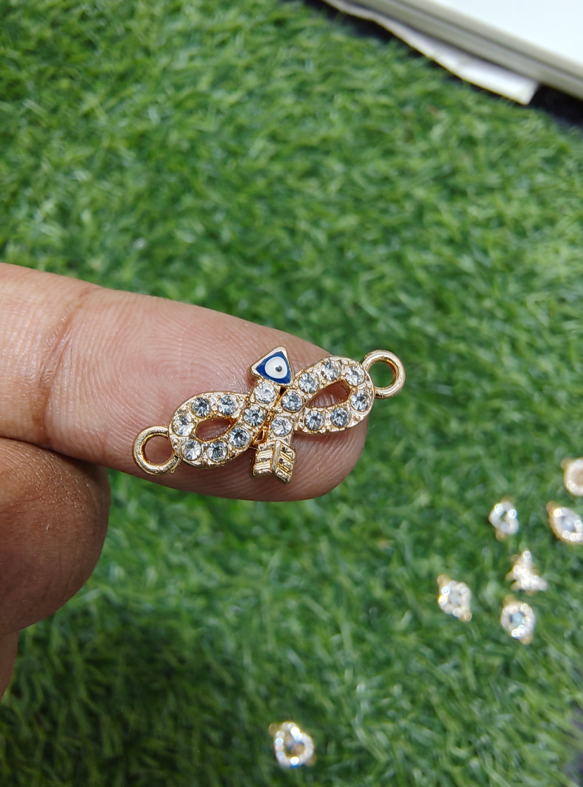 Different design stone charm connector 2