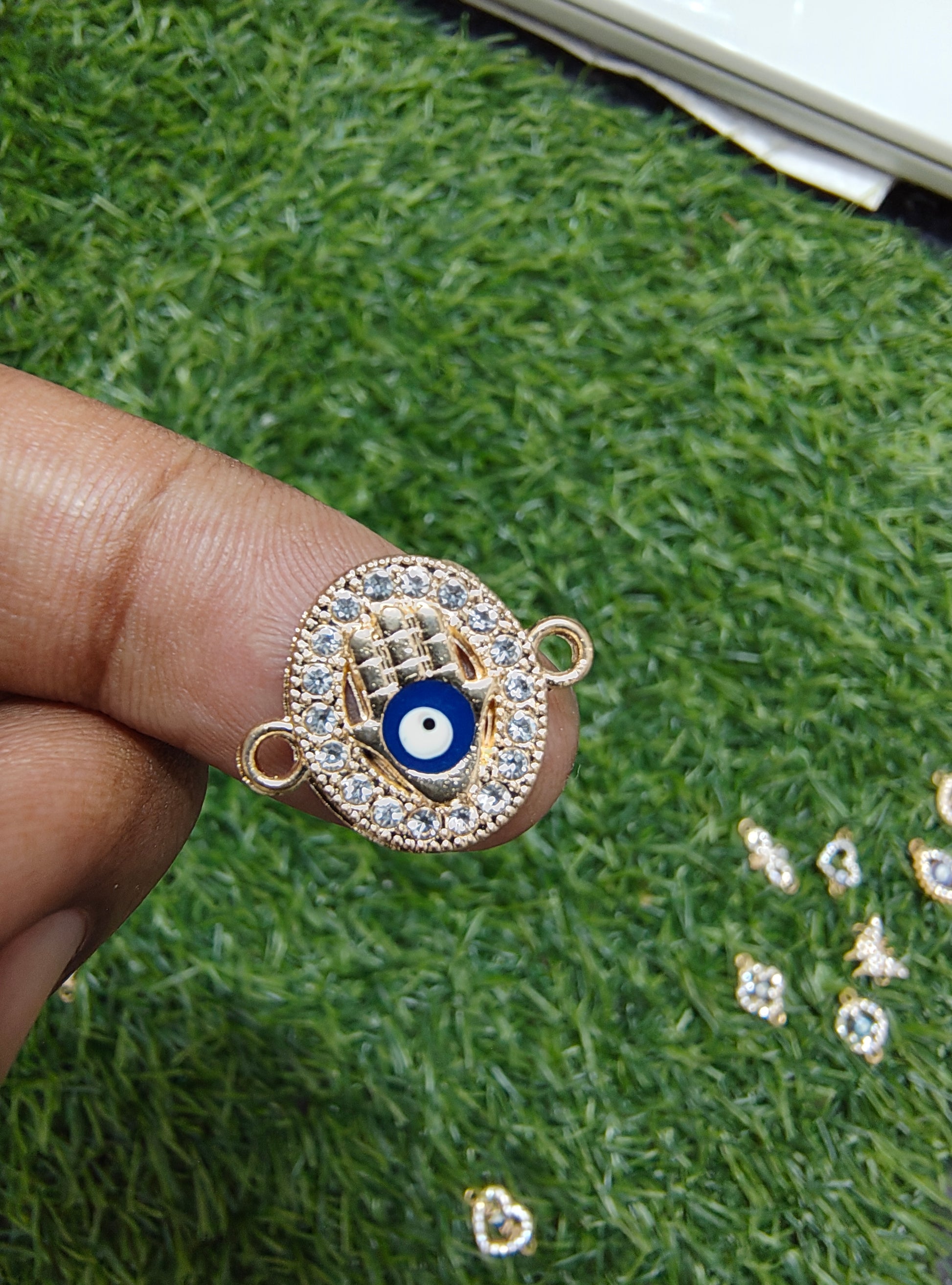 Different design stone charm connector 2