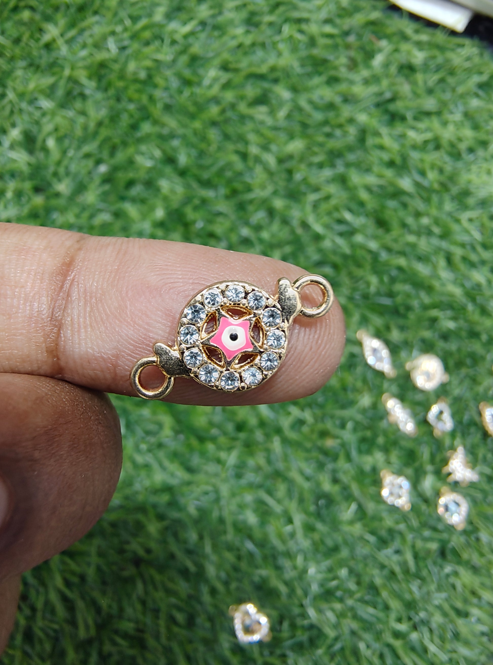 Different design stone charm connector 2