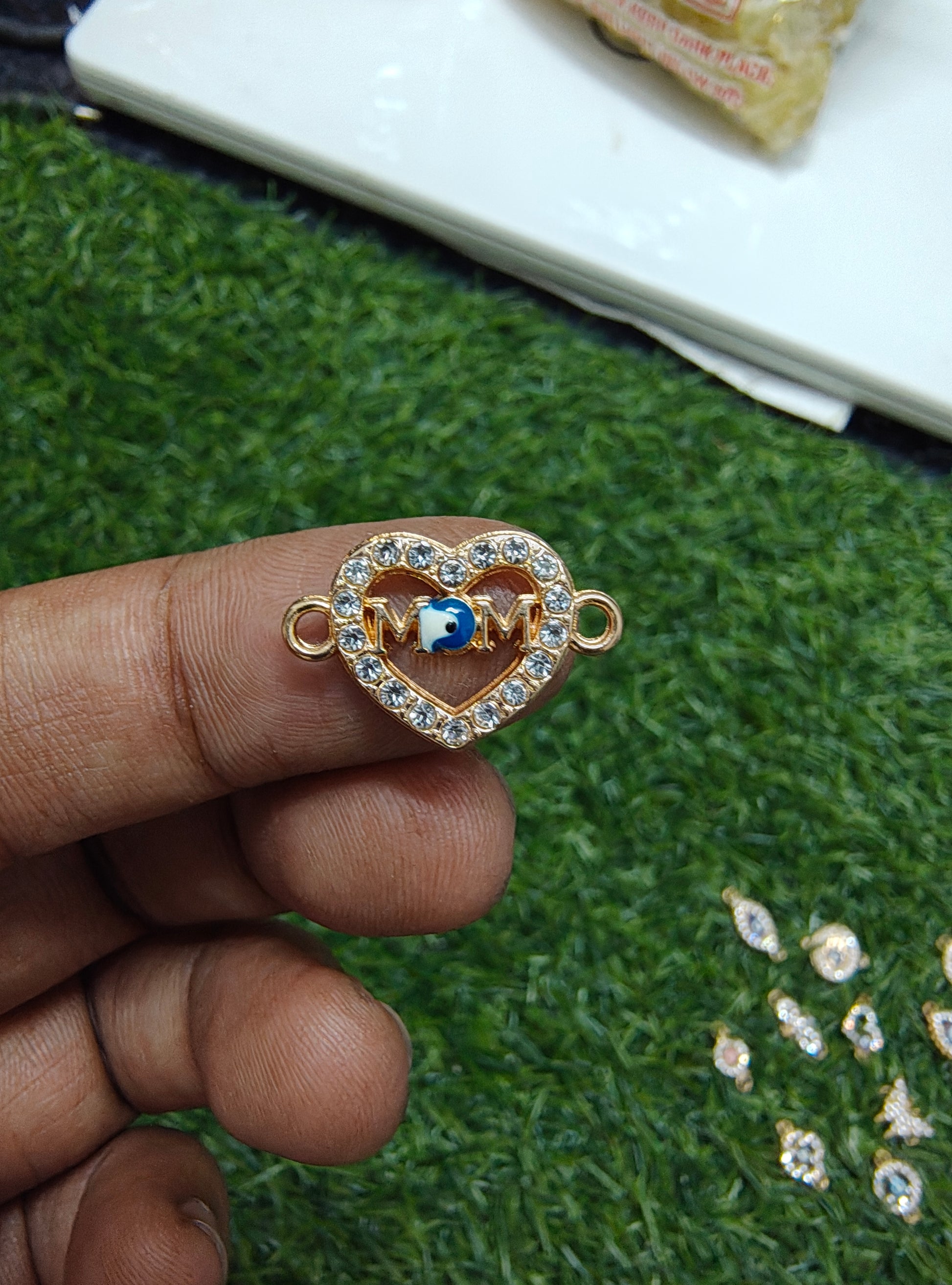 Different design stone charm connector 2