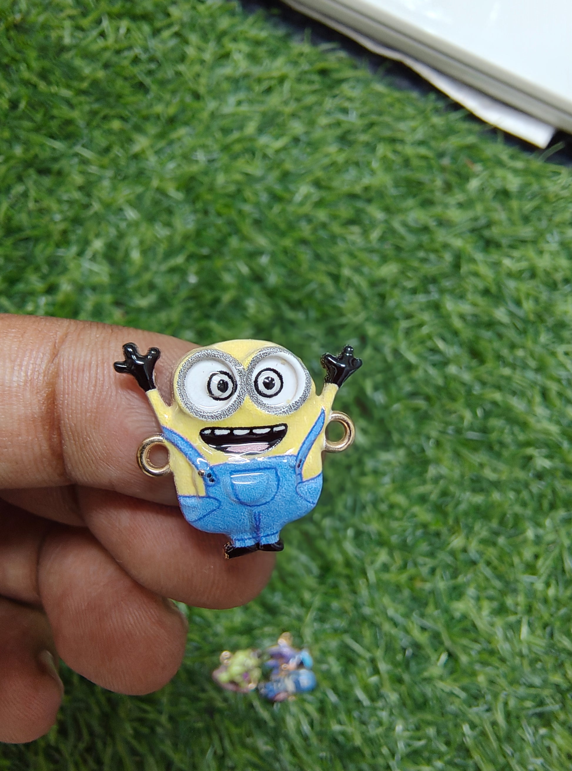 Superhero character charm