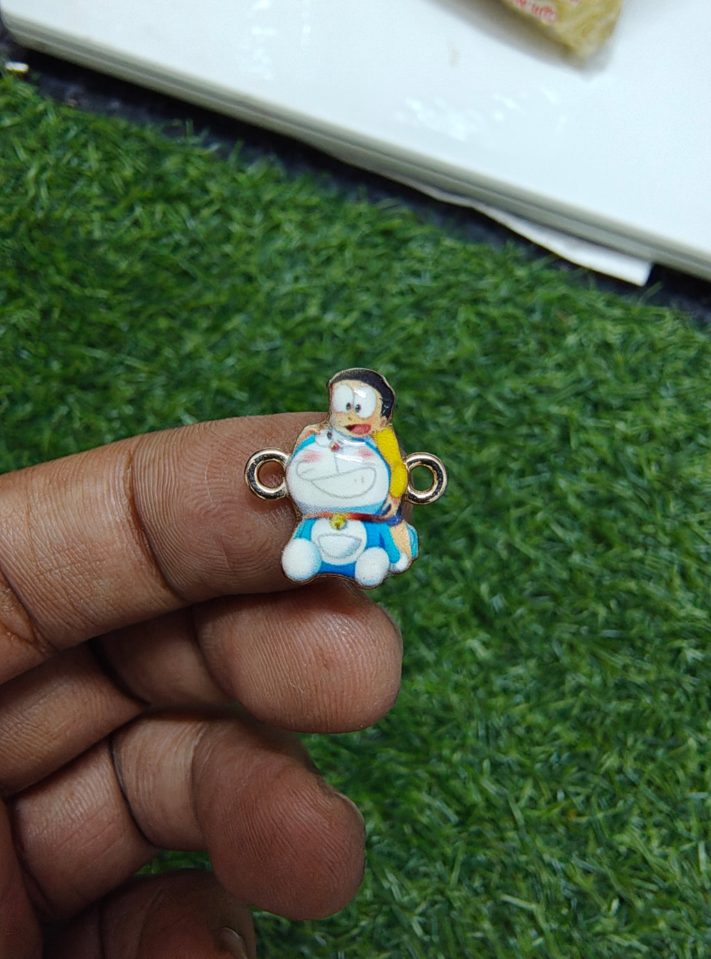 Cartoon character enamal charm