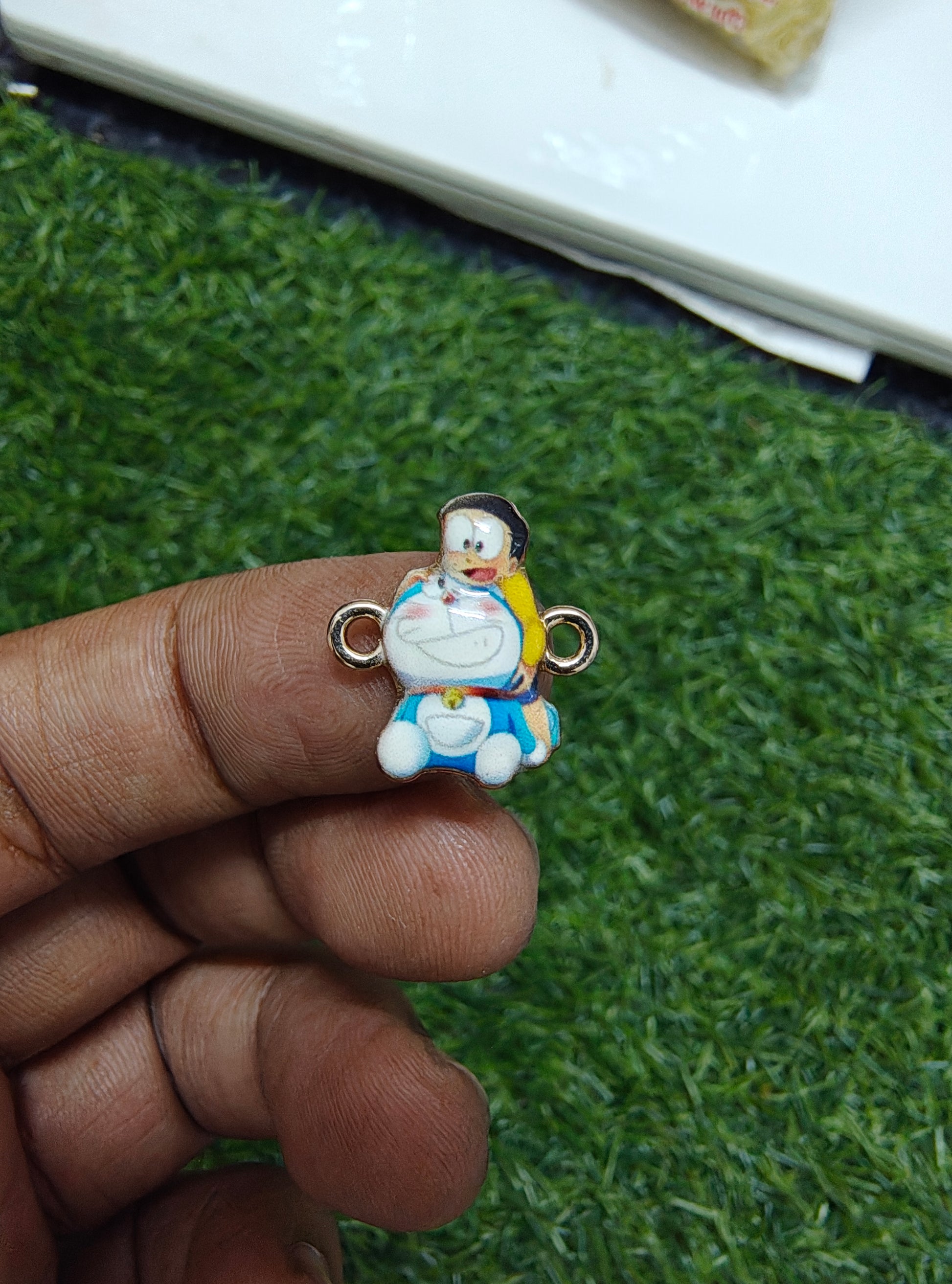 Cartoon character enamal charm