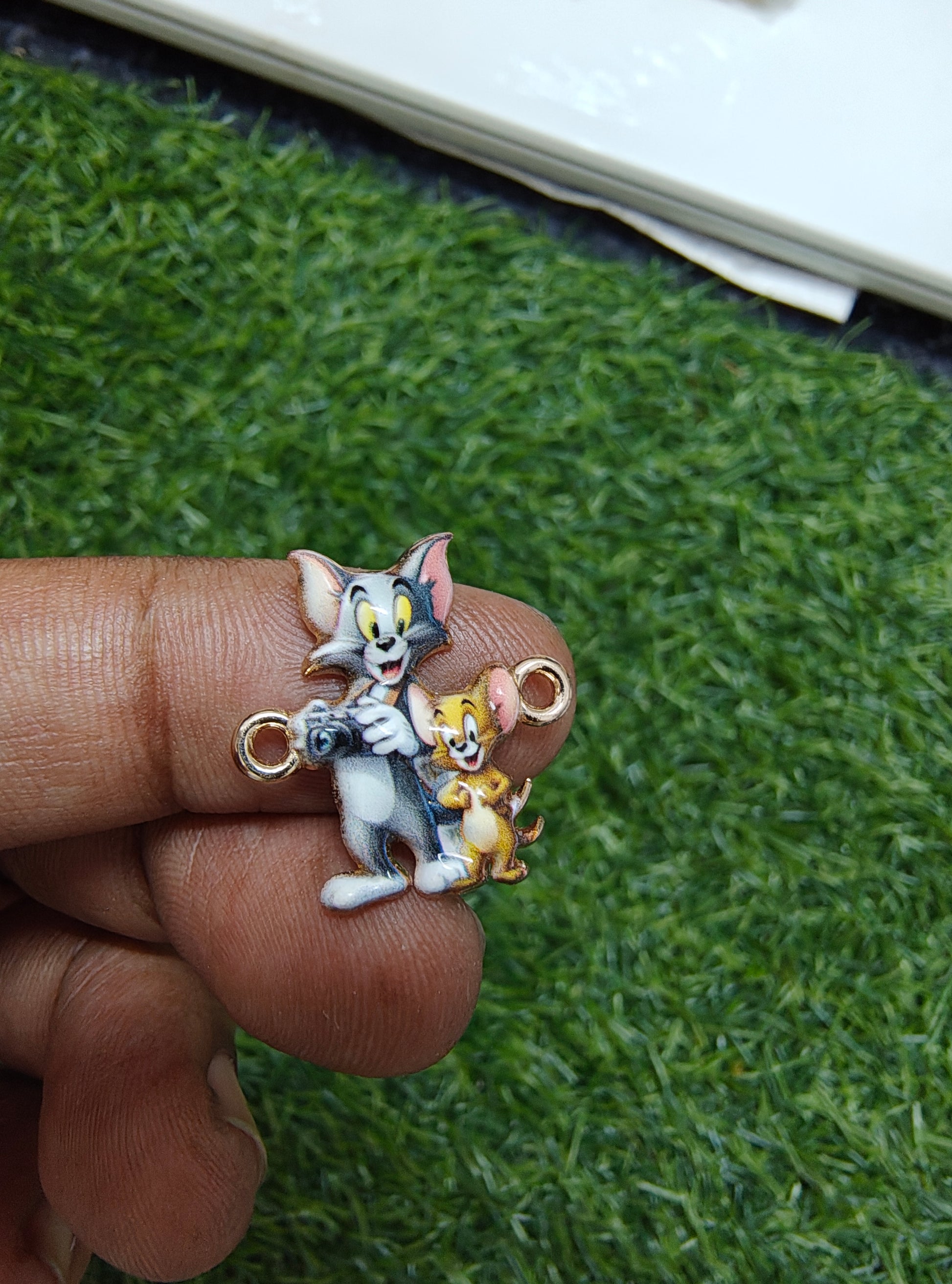 Cartoon character enamal charm