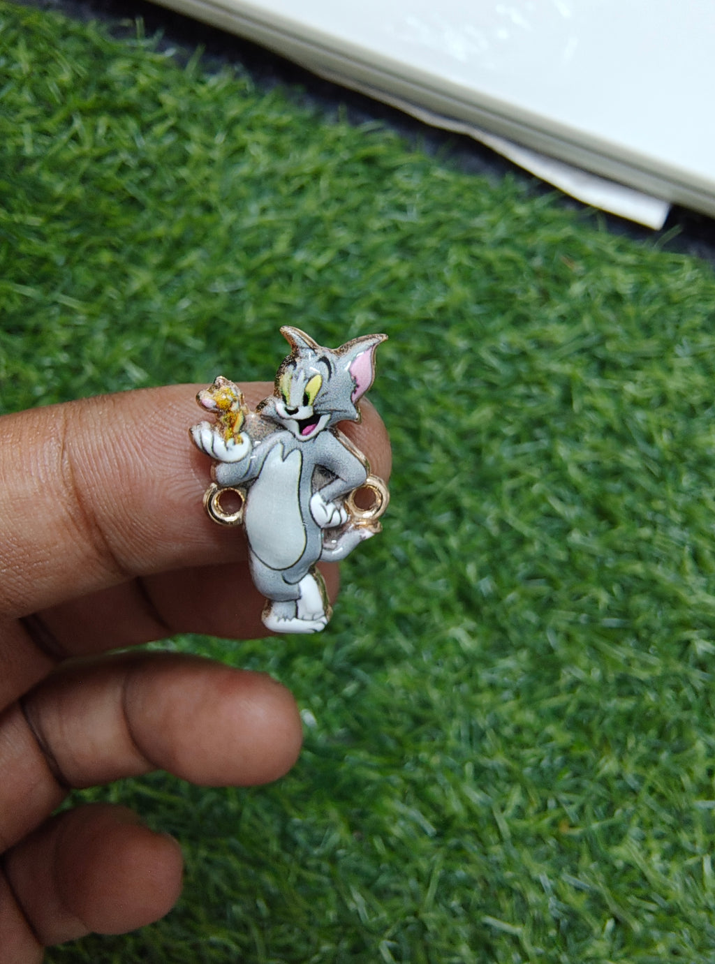 Cartoon character enamal charm