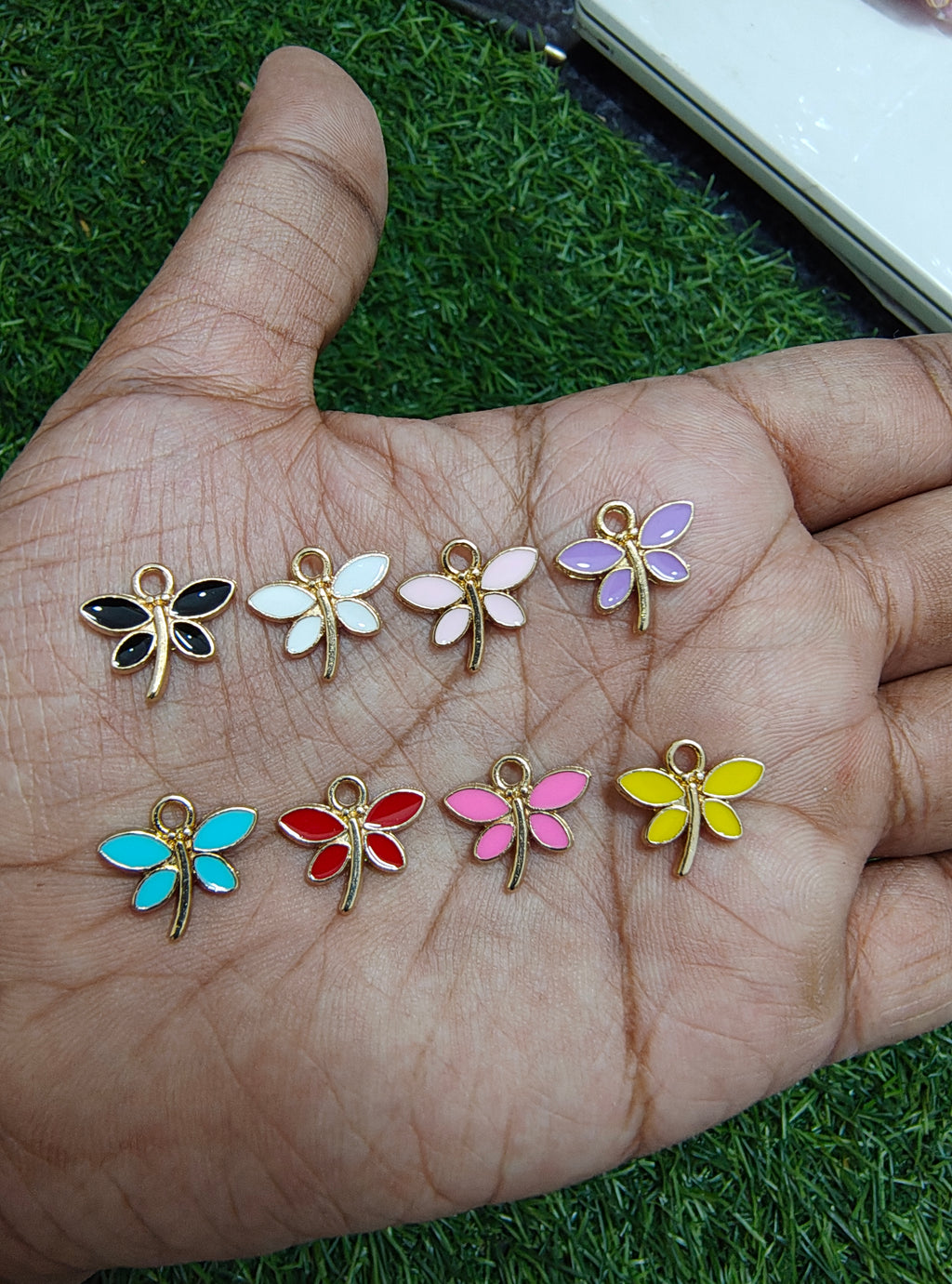 Dragonfly enamal charm