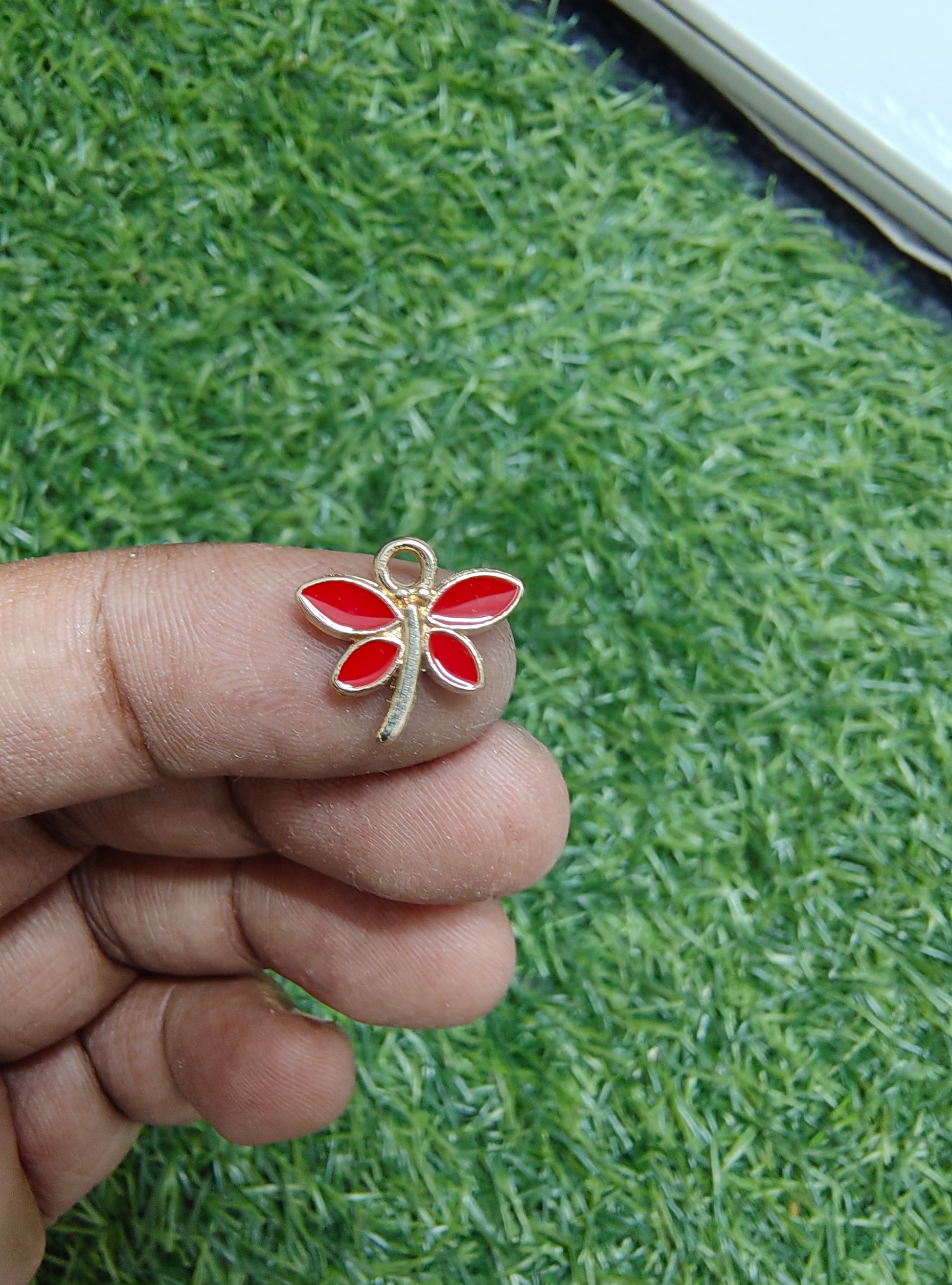Dragonfly enamal charm