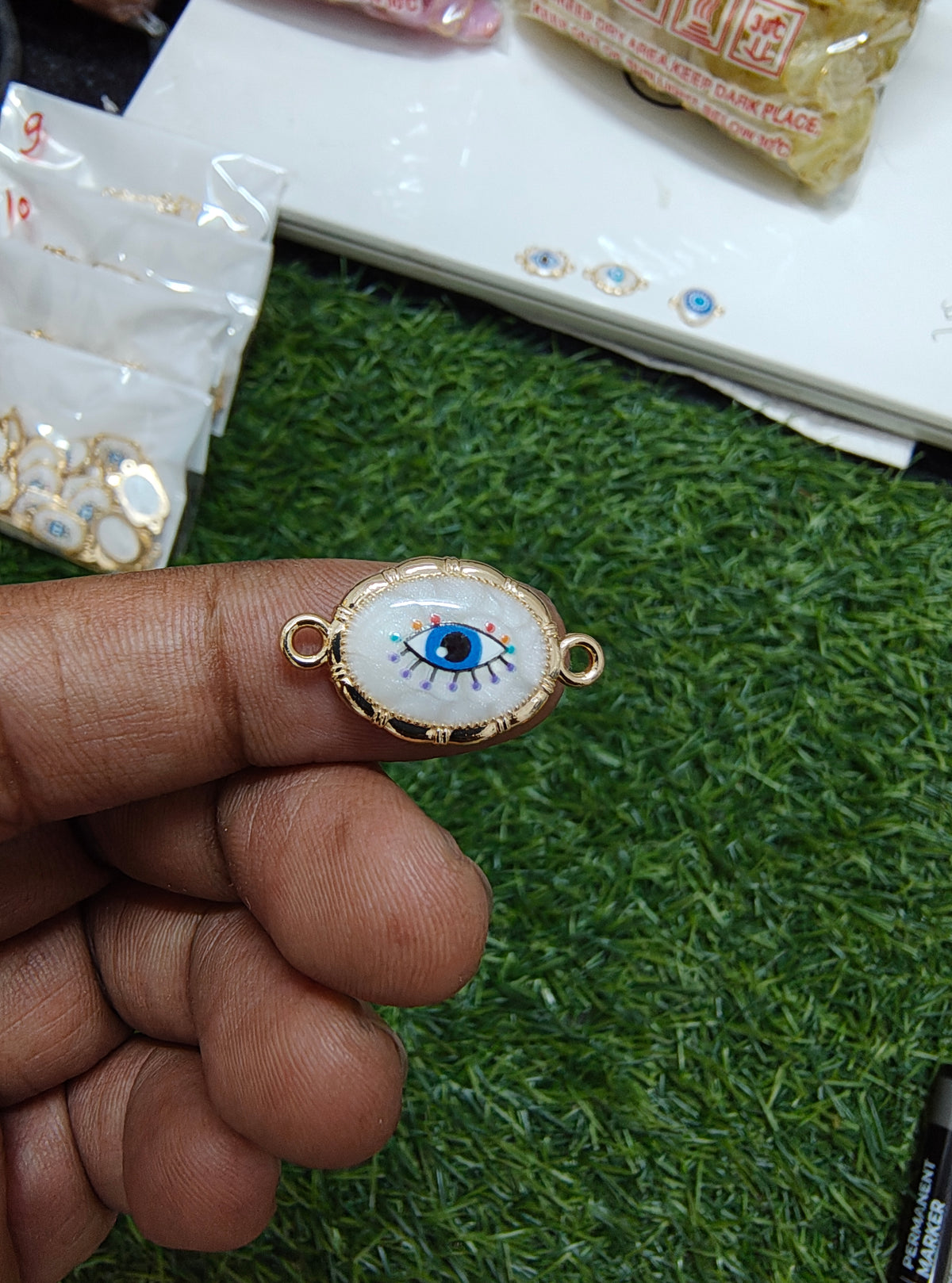 Evil eye rakhi charm( 13-16 ( RC3027 )