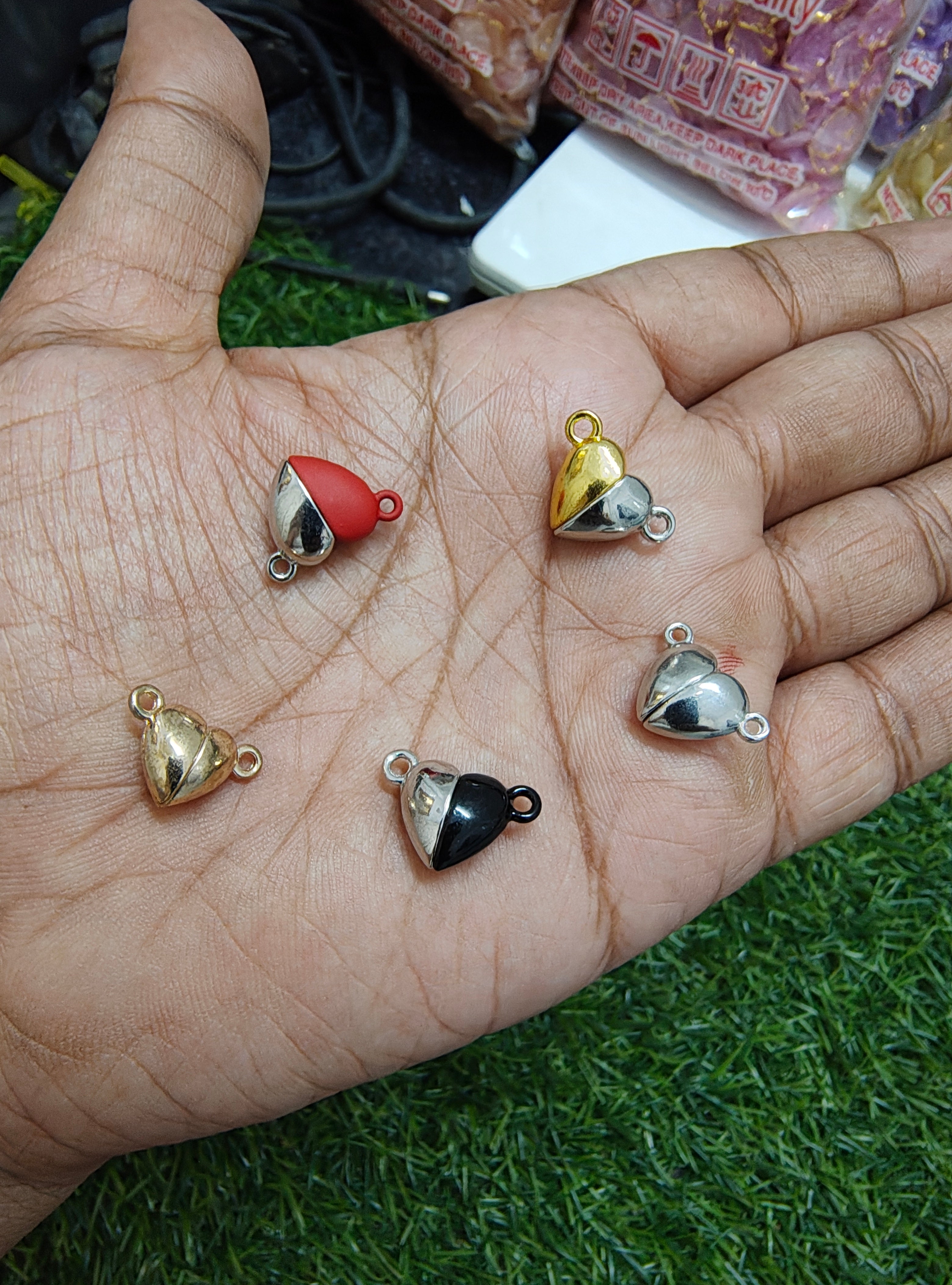 Heart magnet charm ( 3DC1010 )