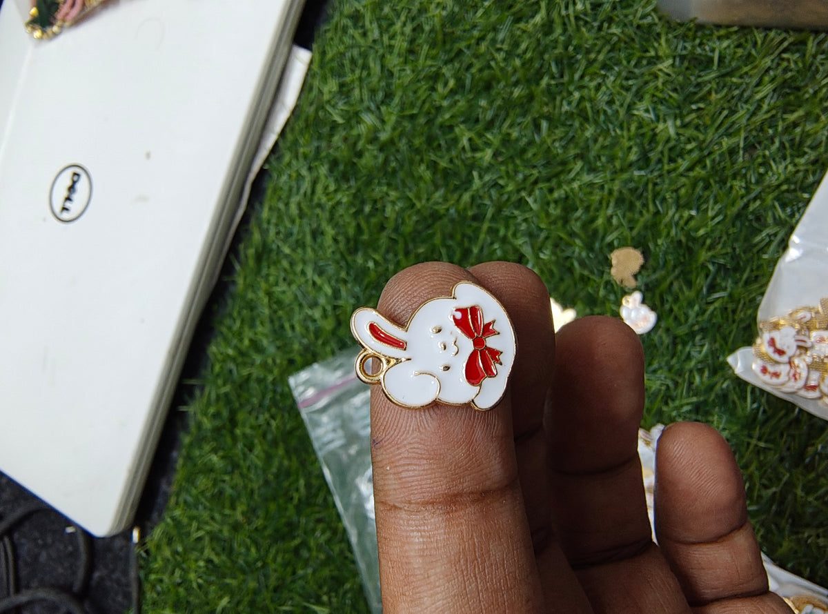 Bunny enamal charm ( EC1075 )