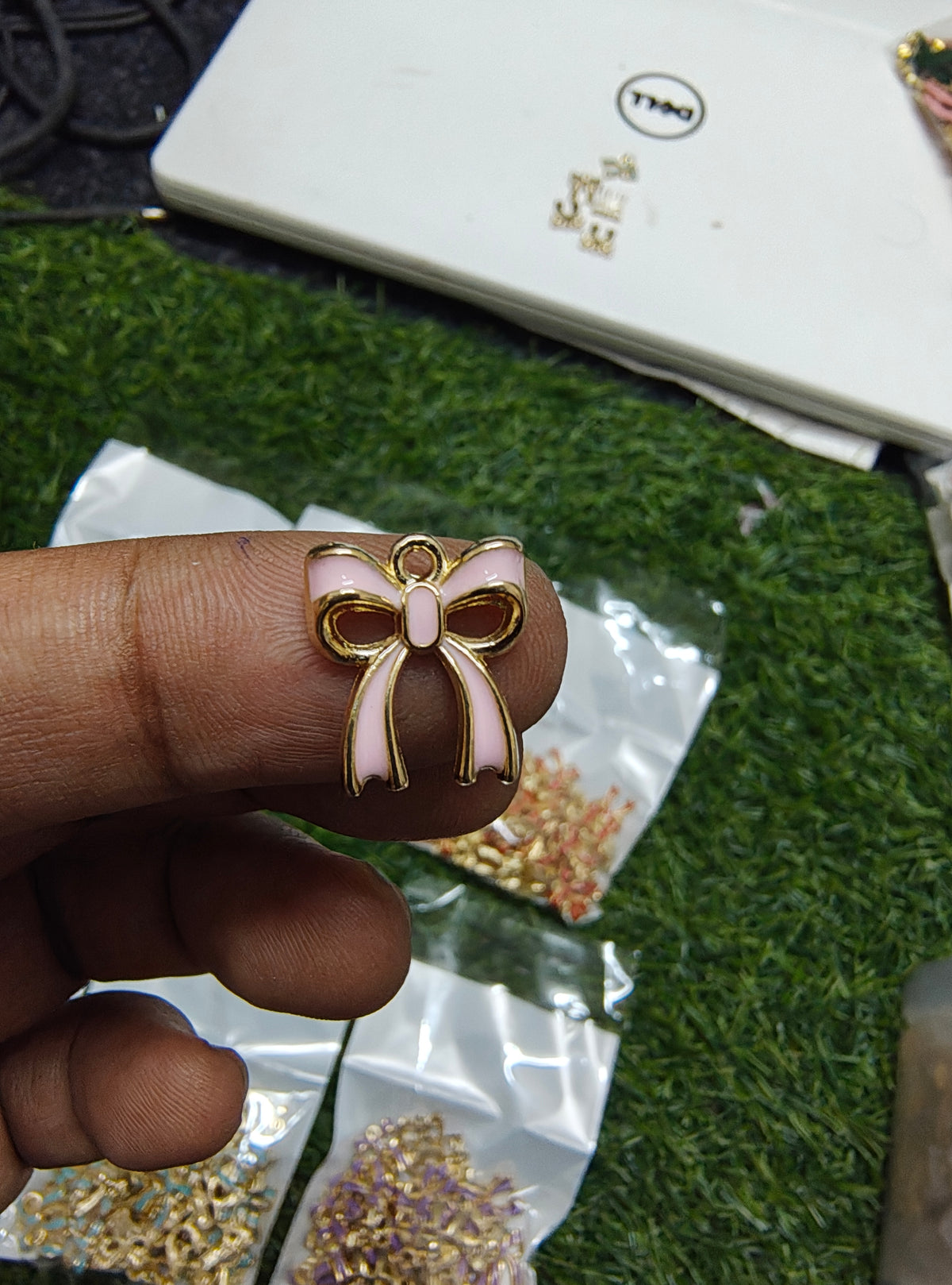 Bow enamal charm type 2 ( EC1077 )