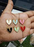 Heart enamal charm ( EC1076 )