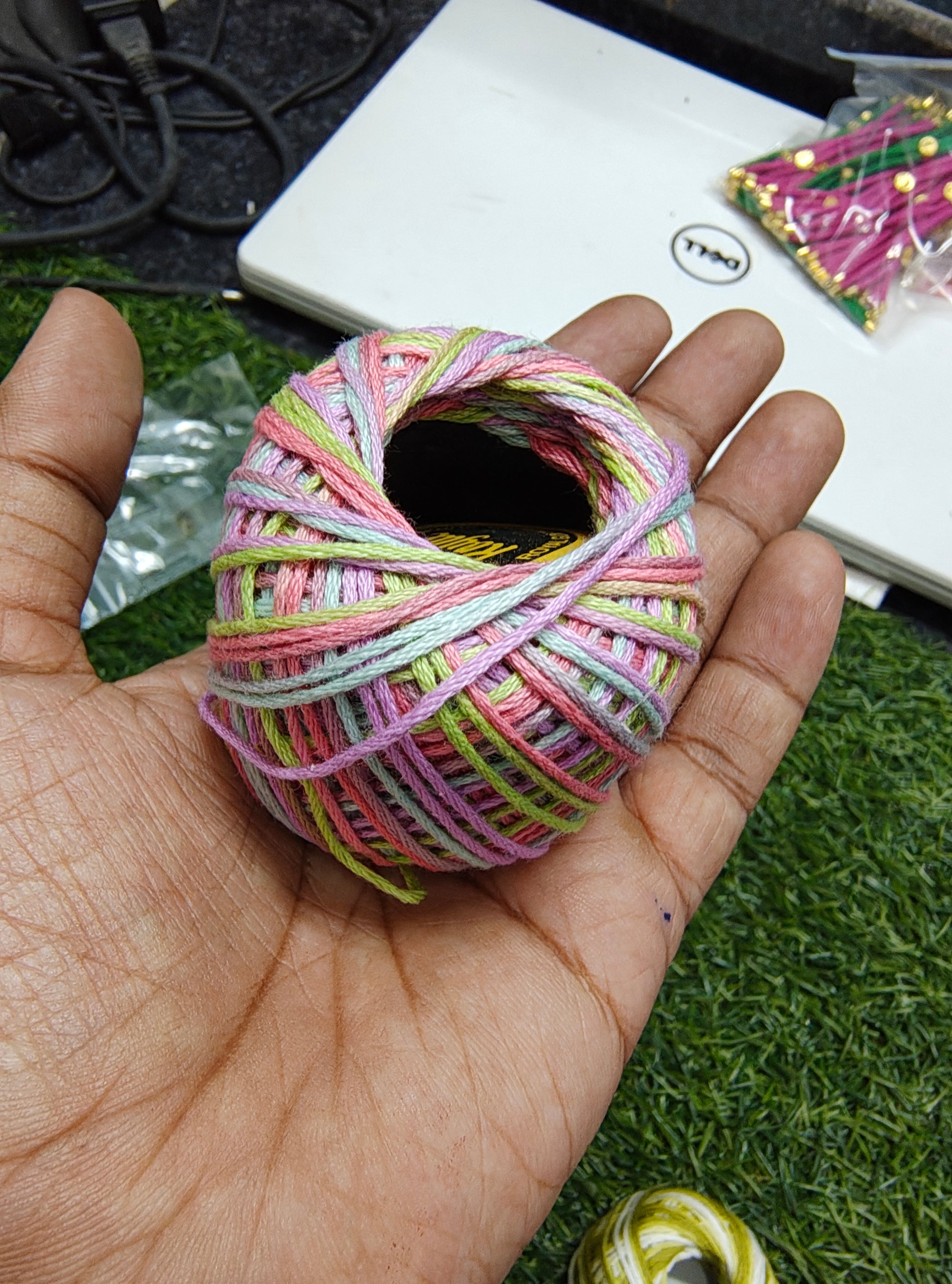 Mix colour cotton thread