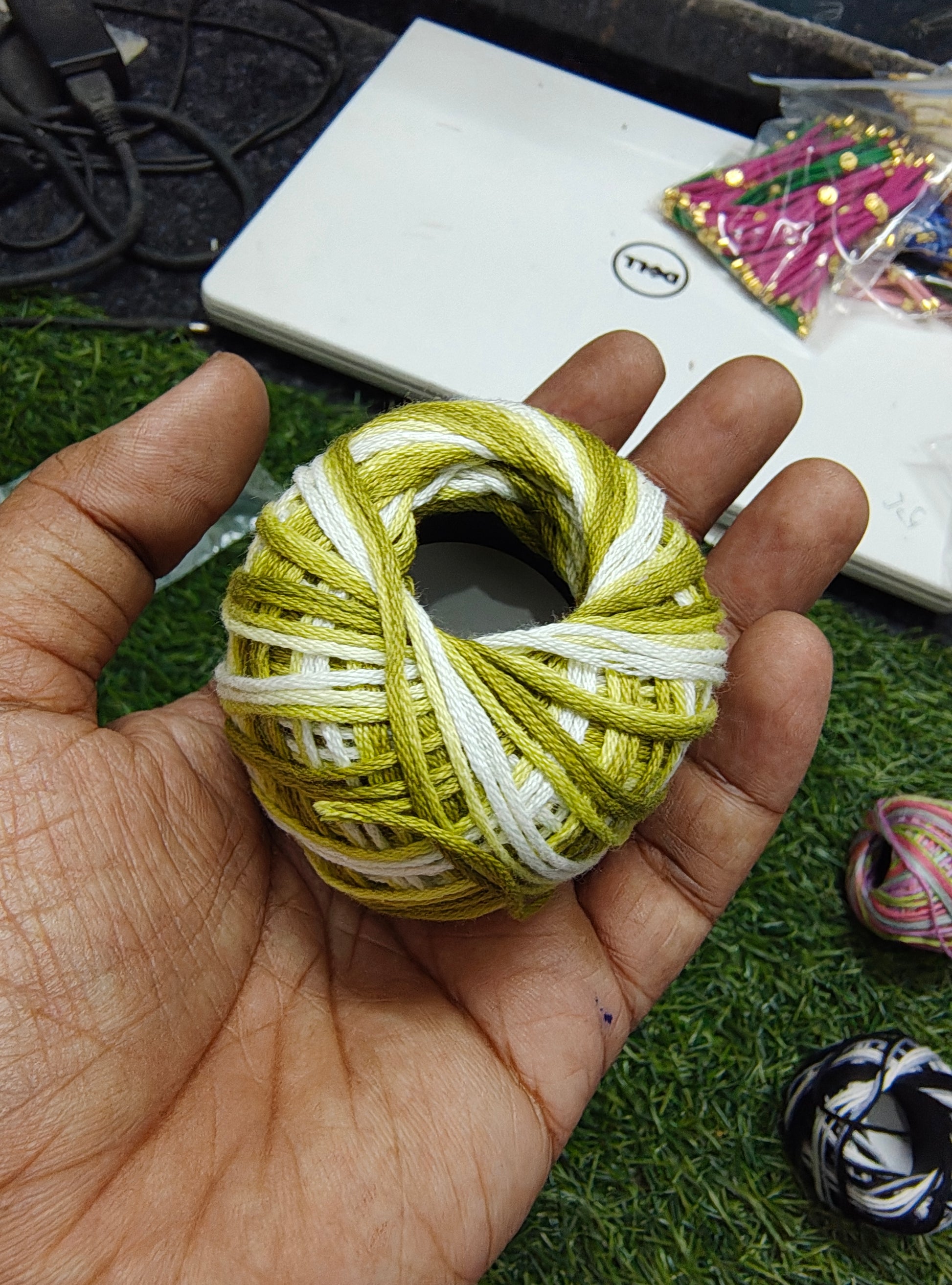 Mix colour cotton thread