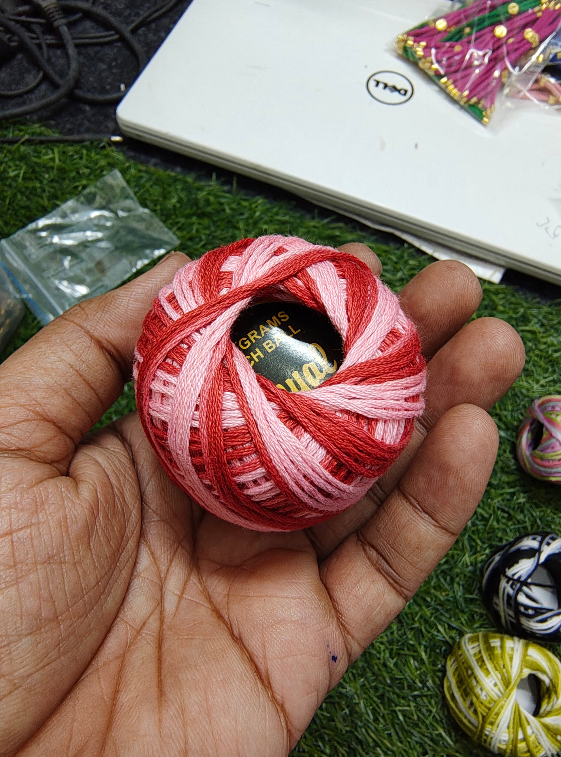 Mix colour cotton thread