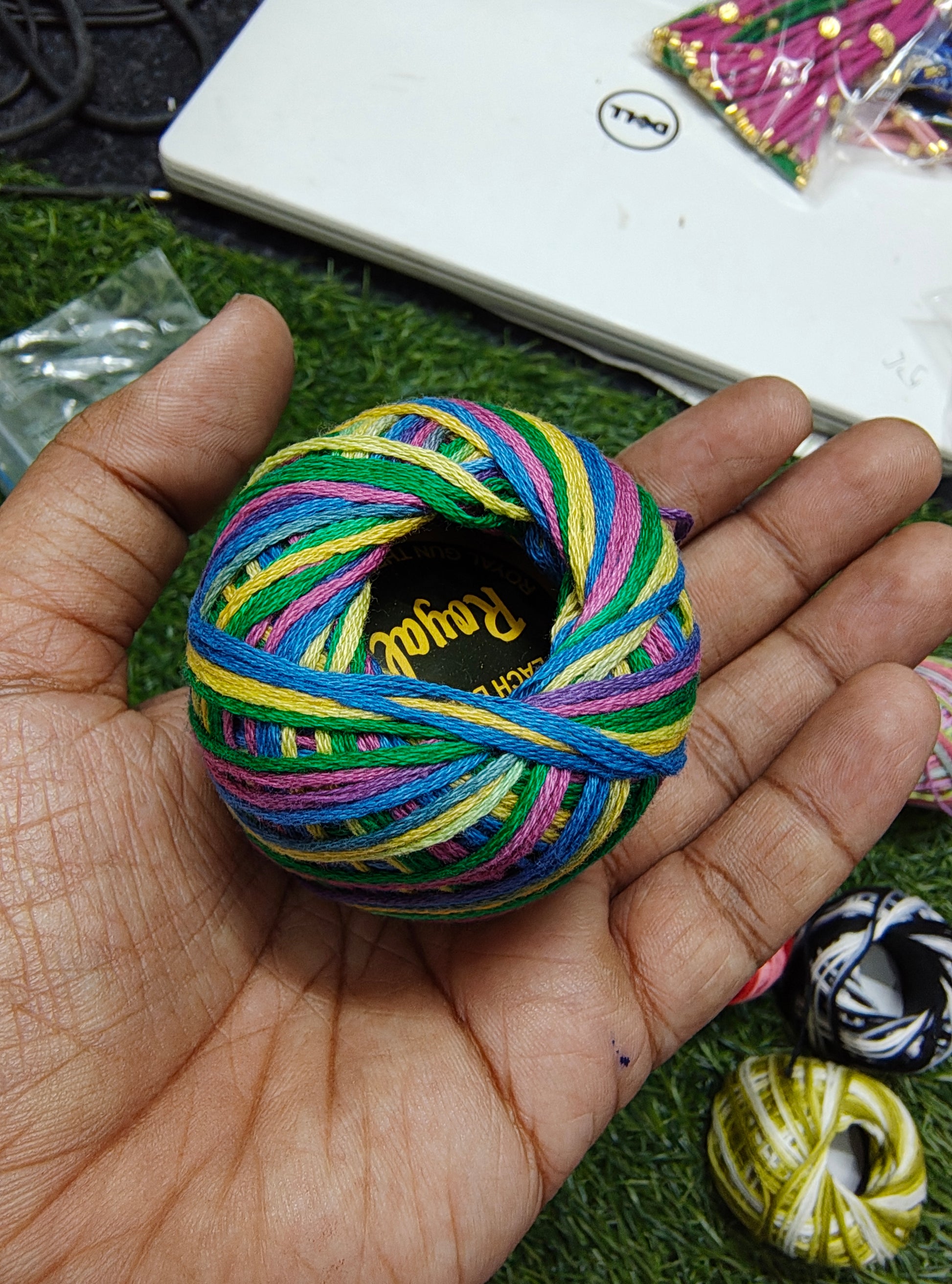 Mix colour cotton thread