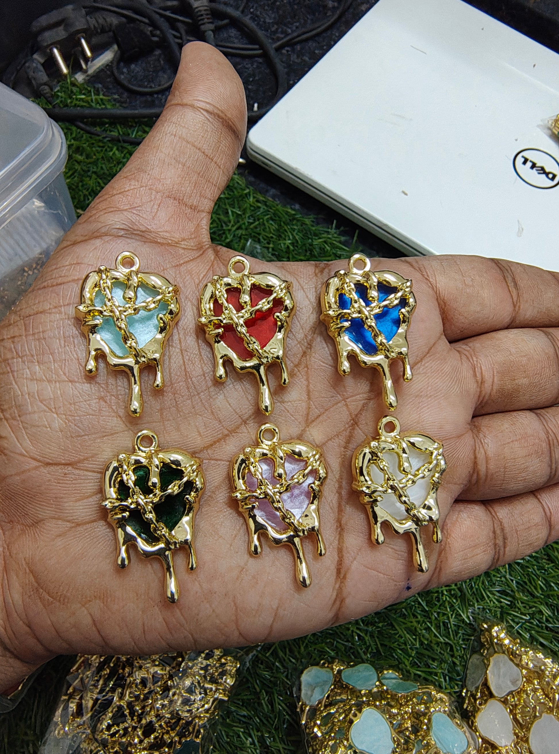 Antiturnish heart charm