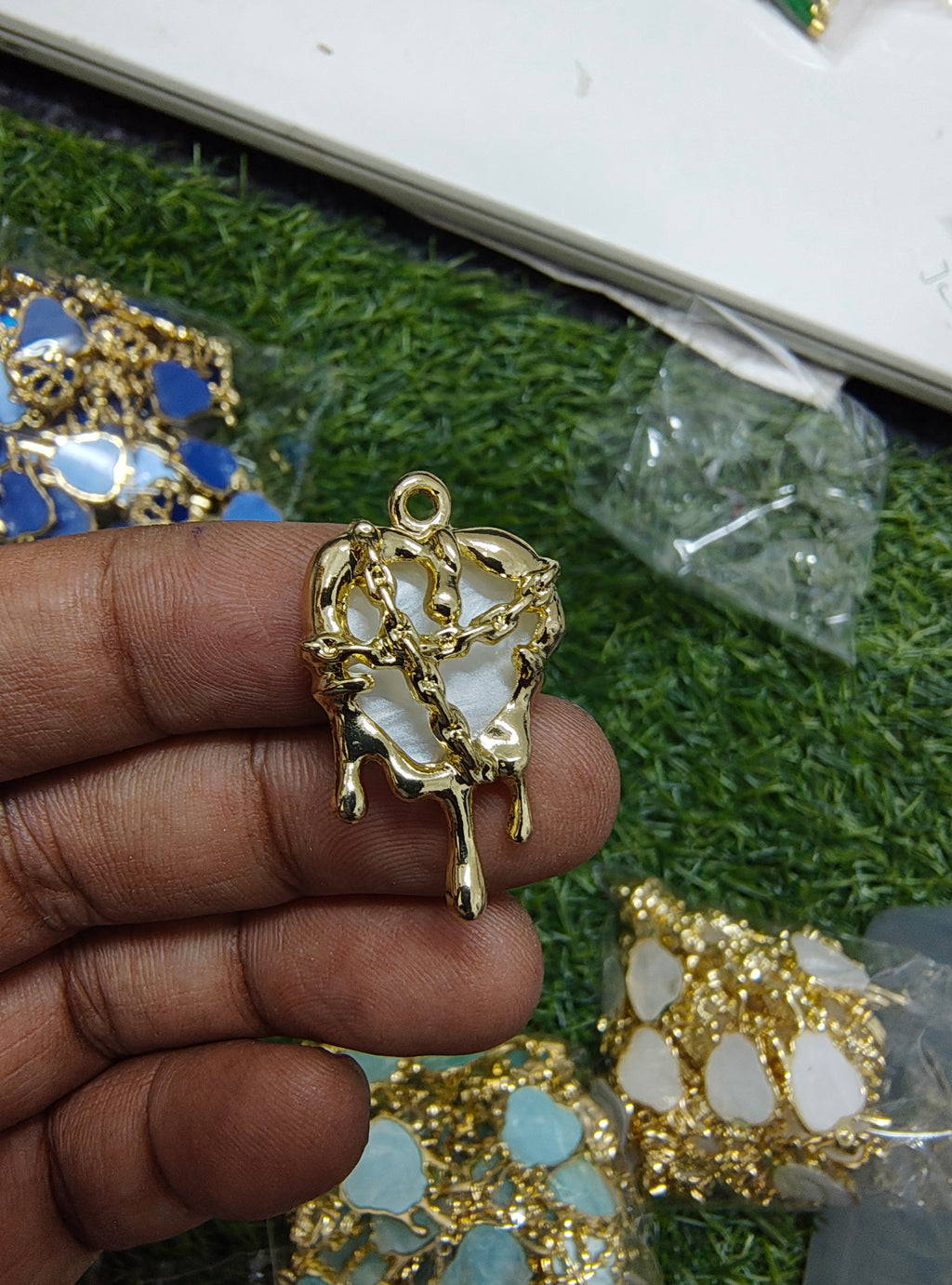 Antiturnish heart charm