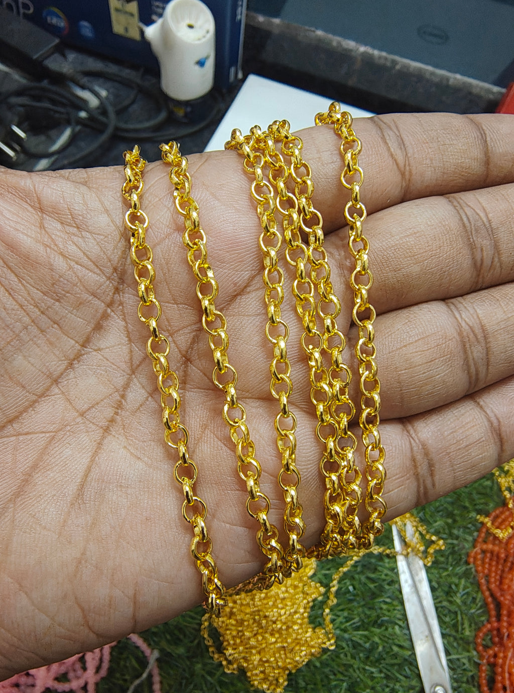 3mm Golden chain ( ch-507)