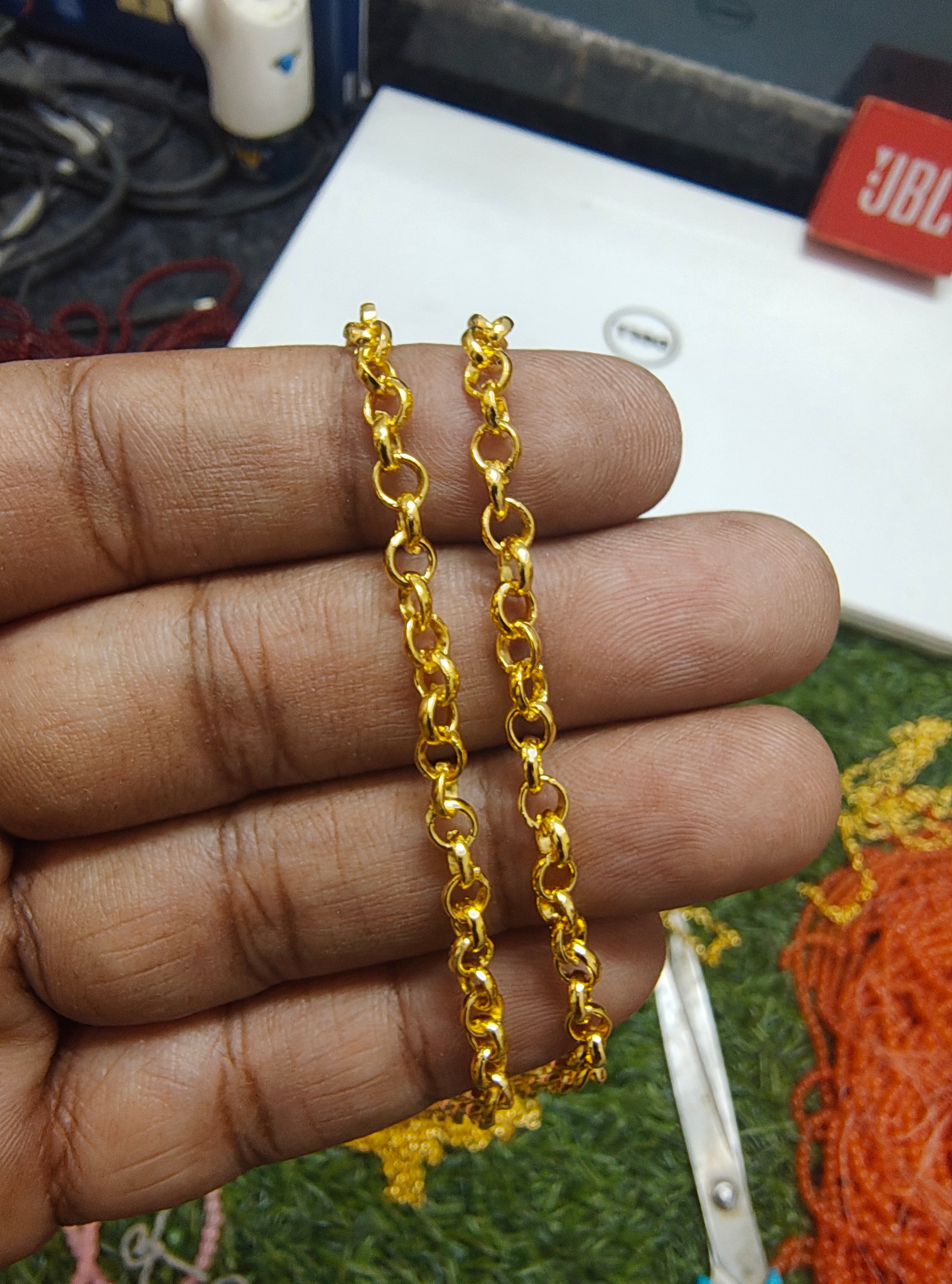 3mm Golden chain ( ch-507)